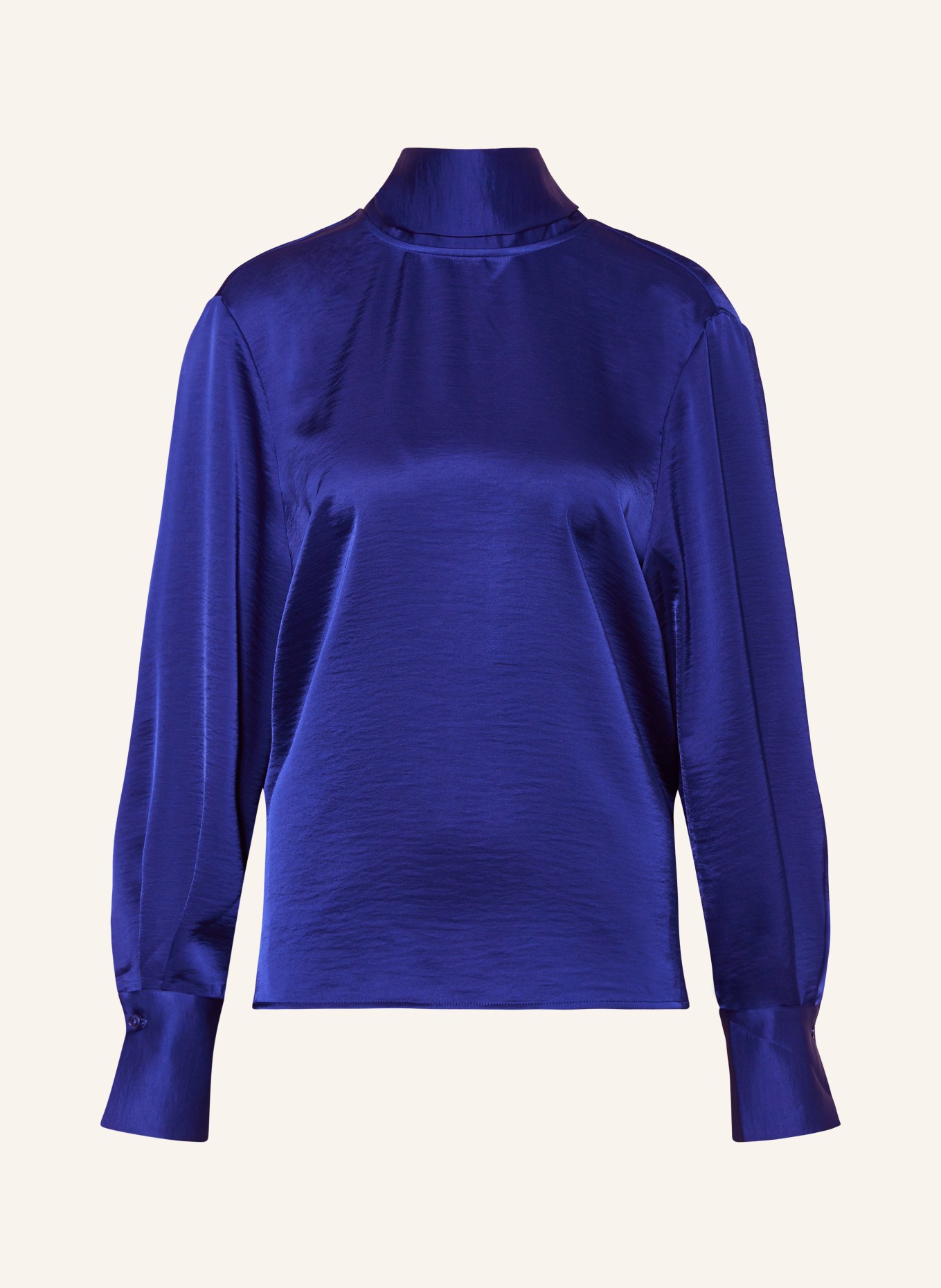 ESSENTIEL ANTWERP Shirt blouse ESATIN in satin, Color: BLUE (Image 1)