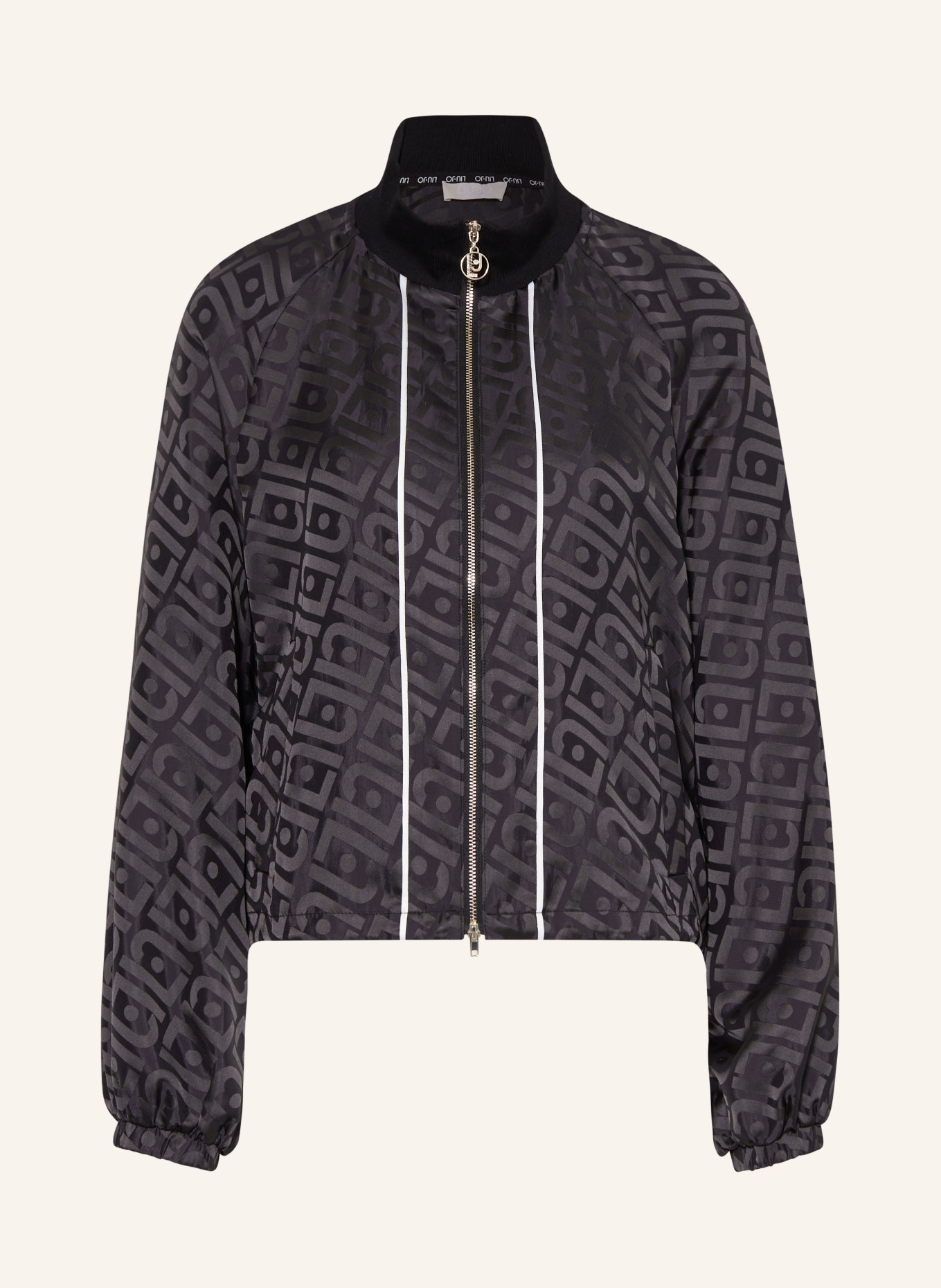 LIU JO Satin jacket, Color: BLACK (Image 1)