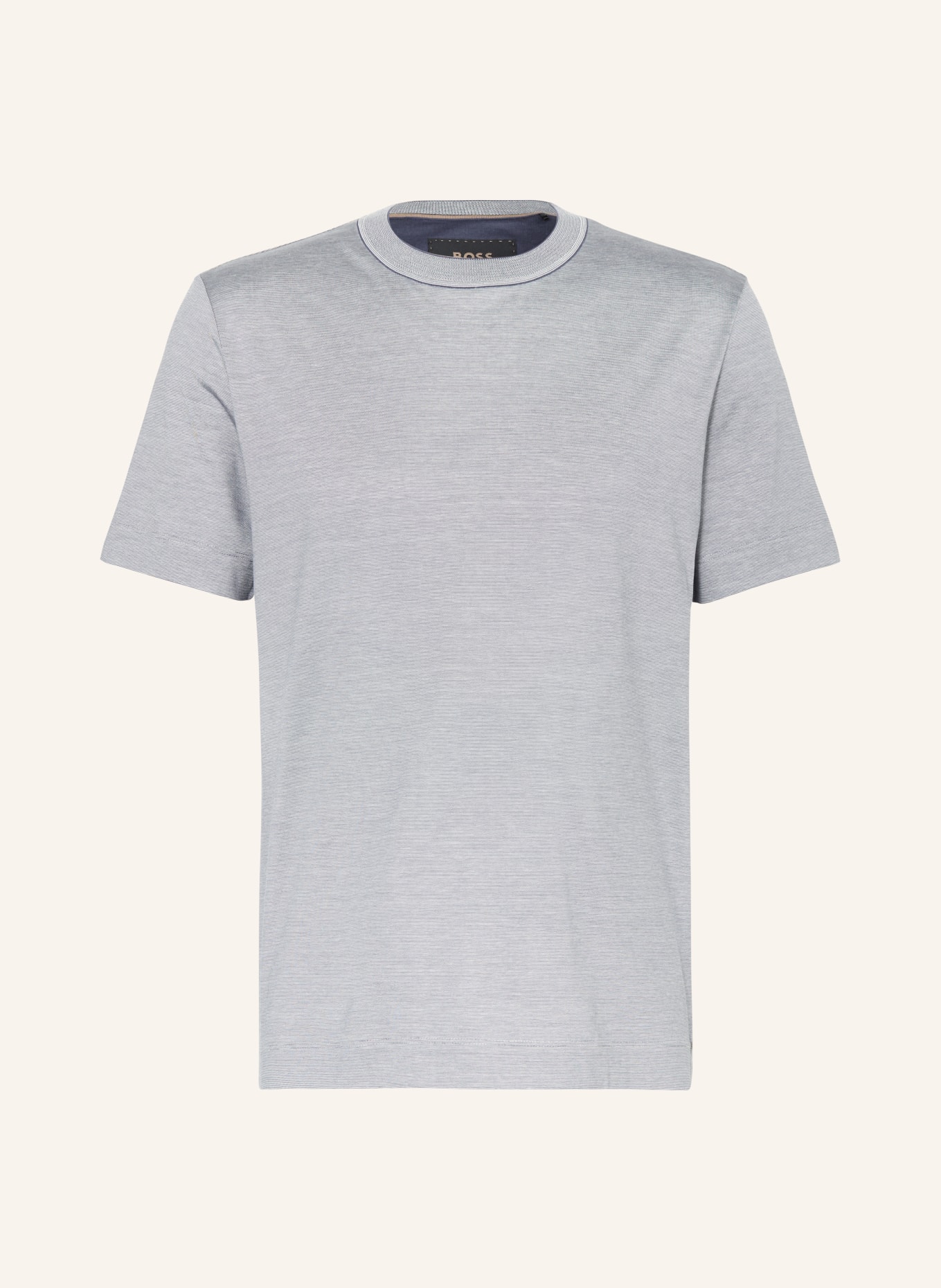 BOSS T-Shirt TESAR mit Seide, Farbe: DUNKELBLAU/ WEISS (Bild 1)