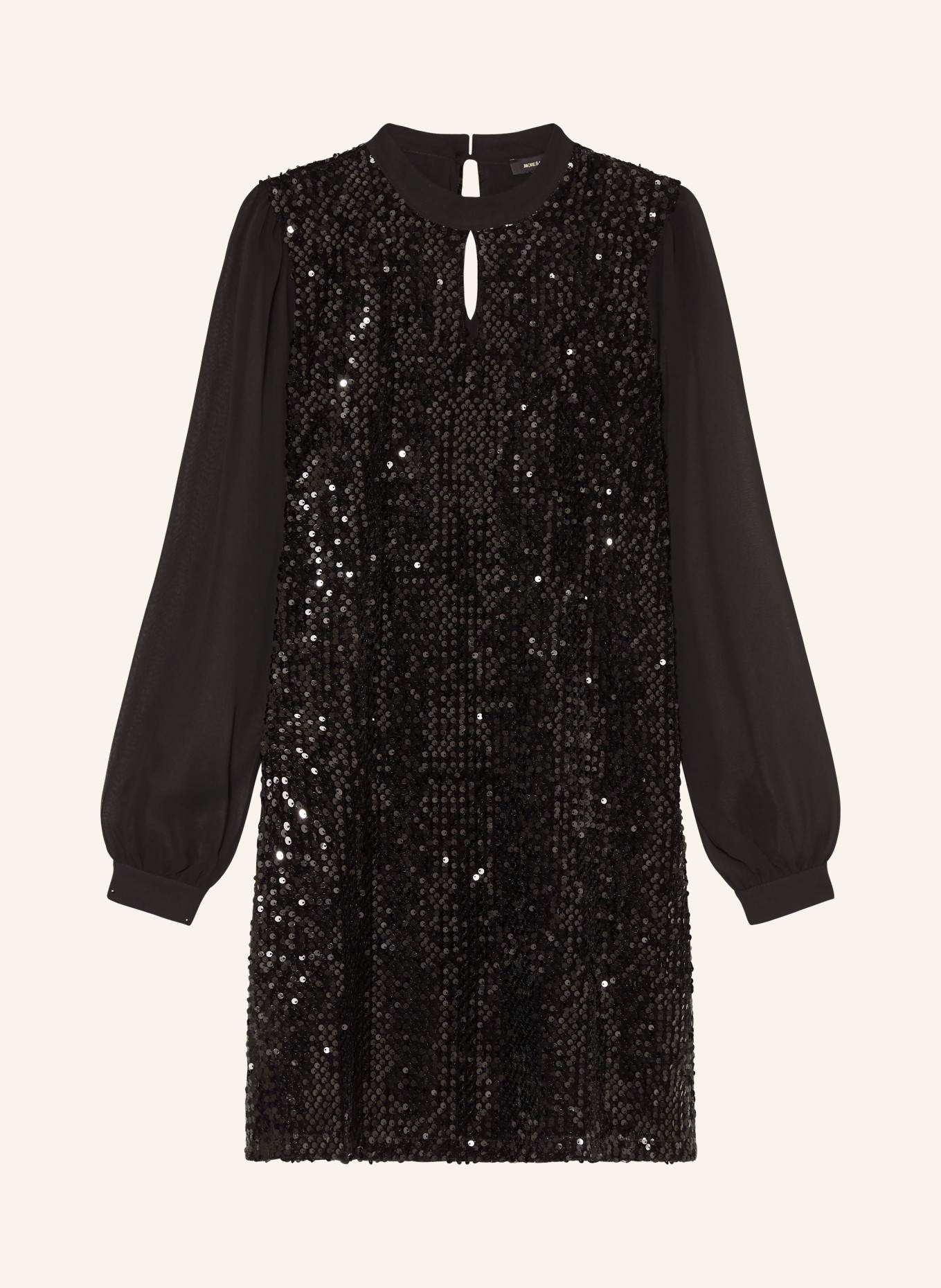 MORE & MORE Dress with sequins, Color: BLACK (Image 1)