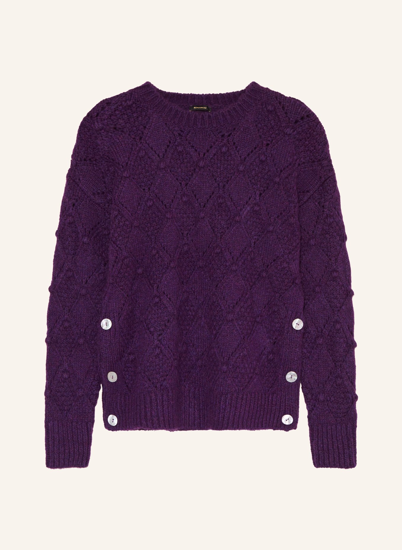 MORE & MORE Sweater, Color: DARK PURPLE (Image 1)