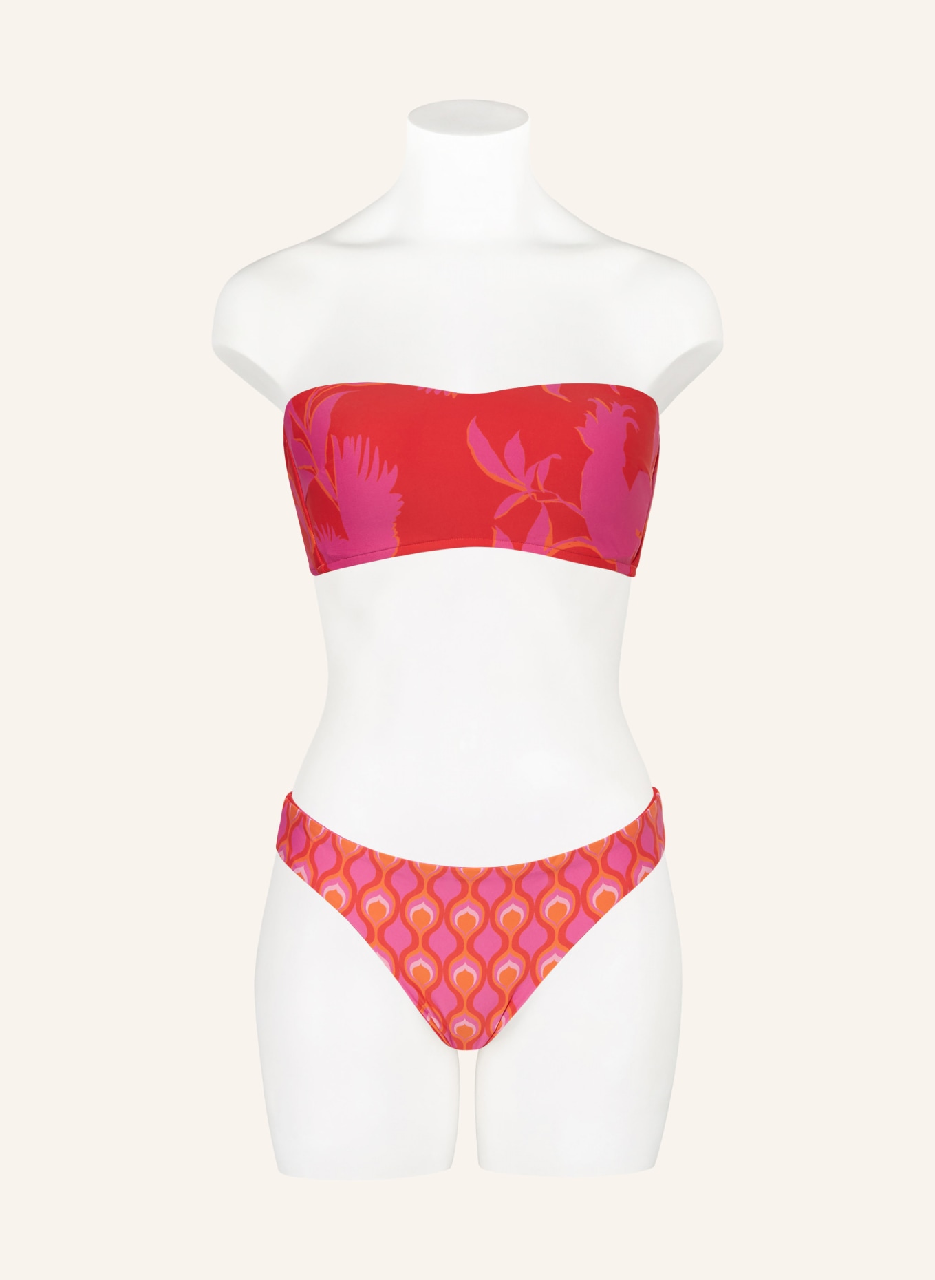 SEAFOLLY Reversible panty bikini bottoms BIRDS OF PARADISE, Color: RED/ PINK/ ORANGE (Image 4)
