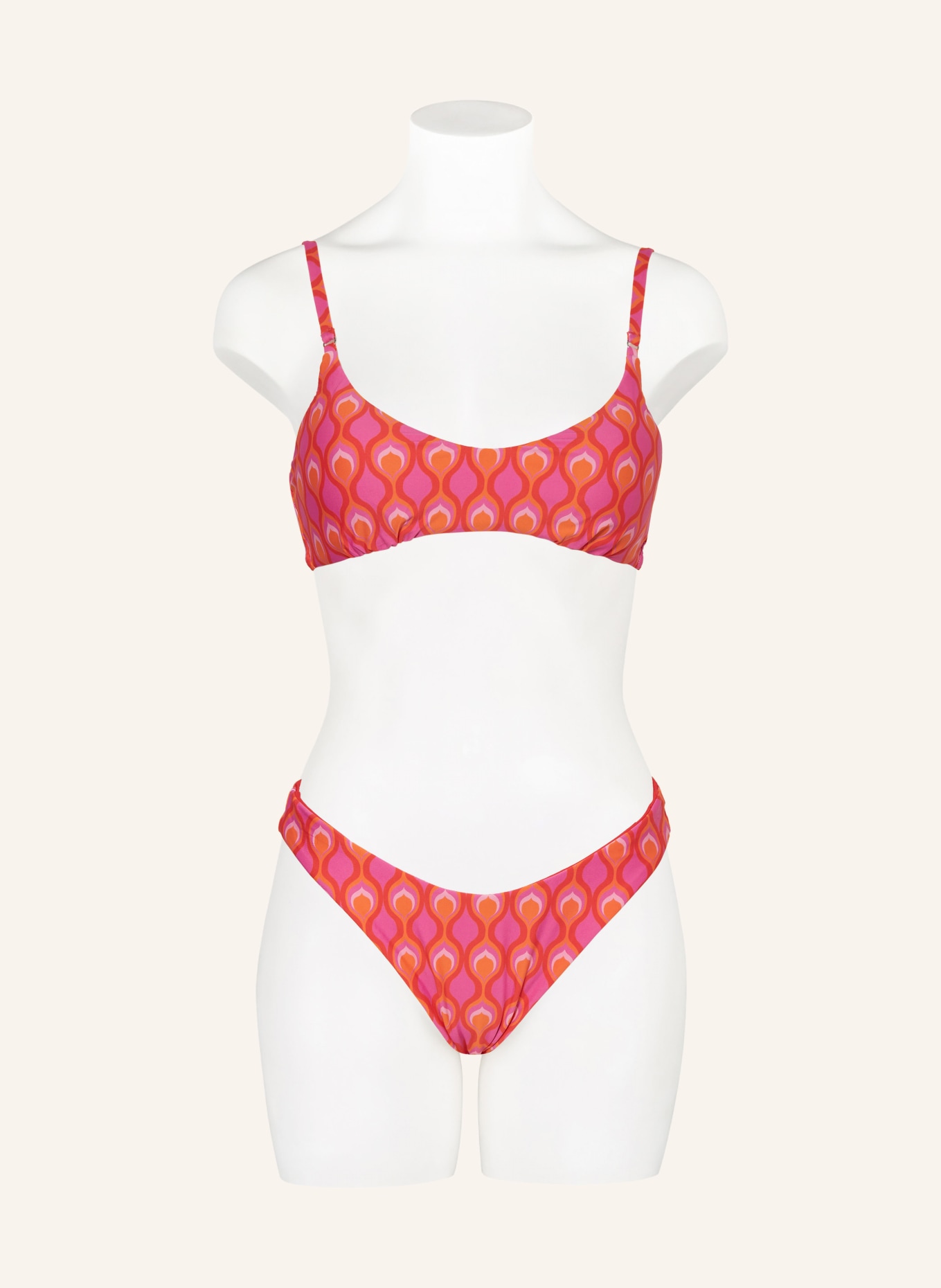 SEAFOLLY Bralette bikini top BIRDS OF PARADISE, Color: PINK/ RED/ ORANGE (Image 2)