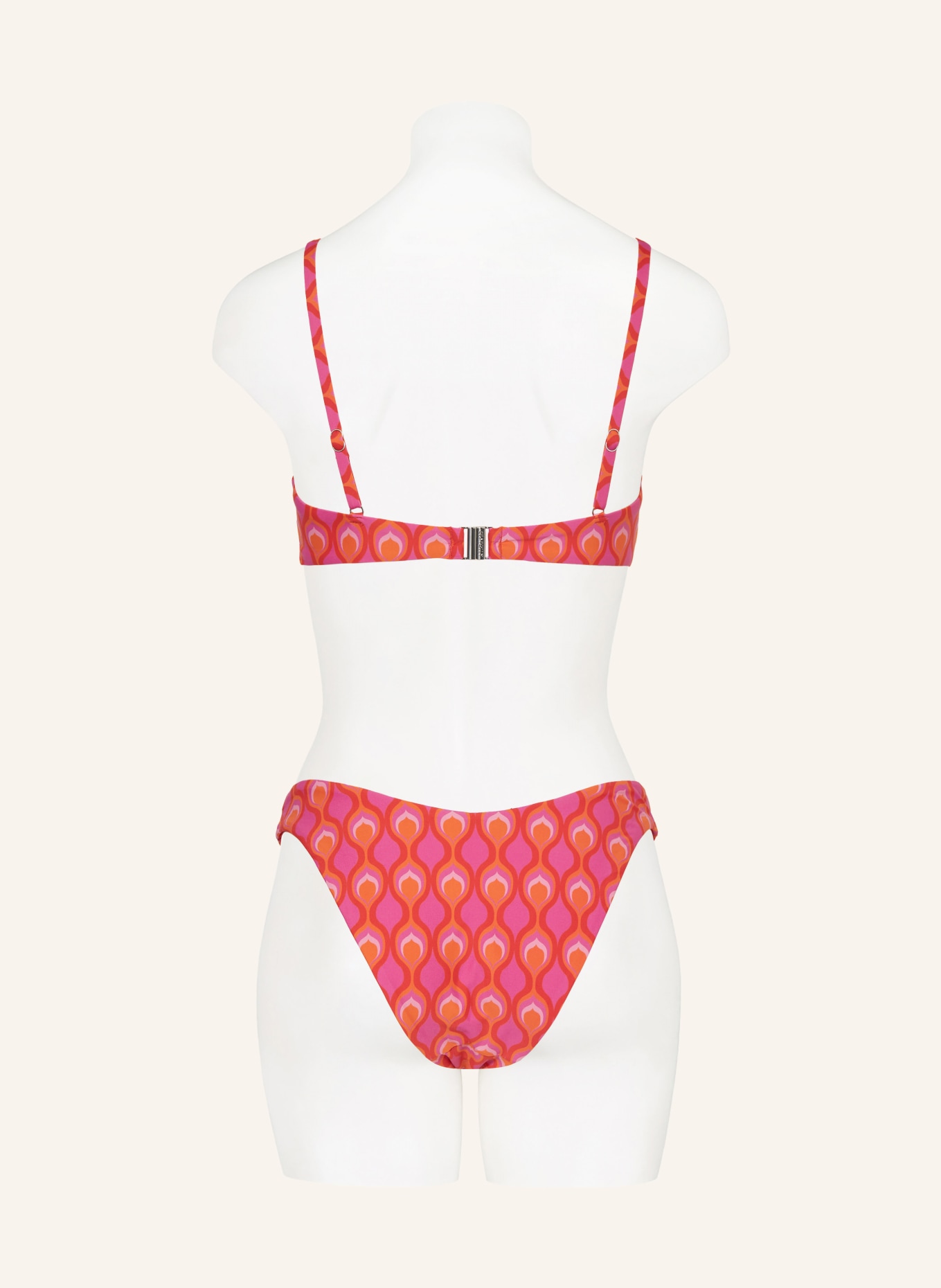 SEAFOLLY Bralette bikini top BIRDS OF PARADISE, Color: PINK/ RED/ ORANGE (Image 3)