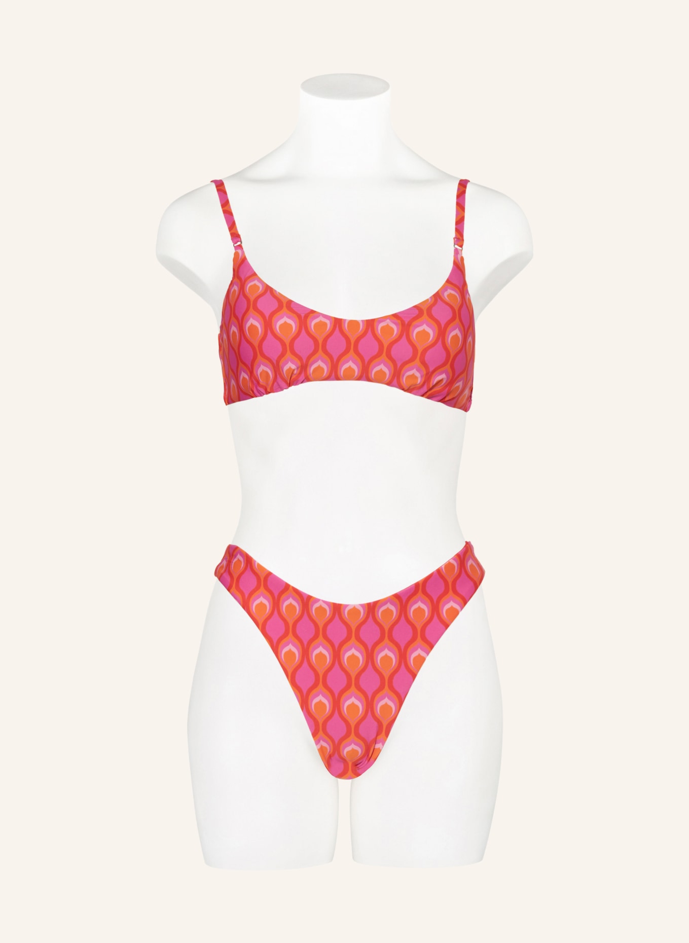 SEAFOLLY Reversible Brazilian bikini bottoms BIRDS OF PARADISE, Color: PINK/ RED/ ORANGE (Image 2)