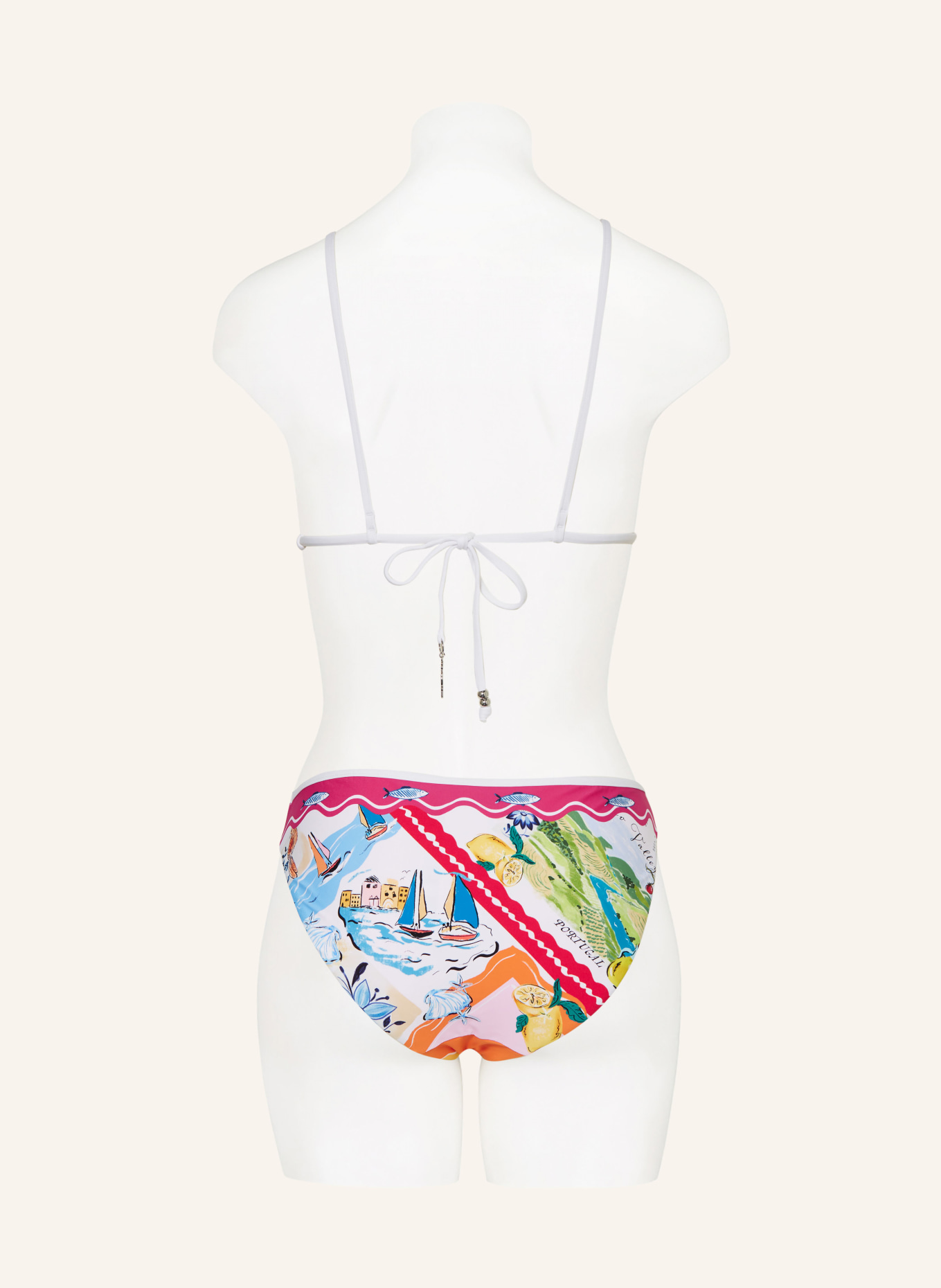SEAFOLLY Panty-Bikini-Hose WISH YOU WERE HERE, Farbe: HELLBLAU/ ROT/ GRÜN (Bild 3)