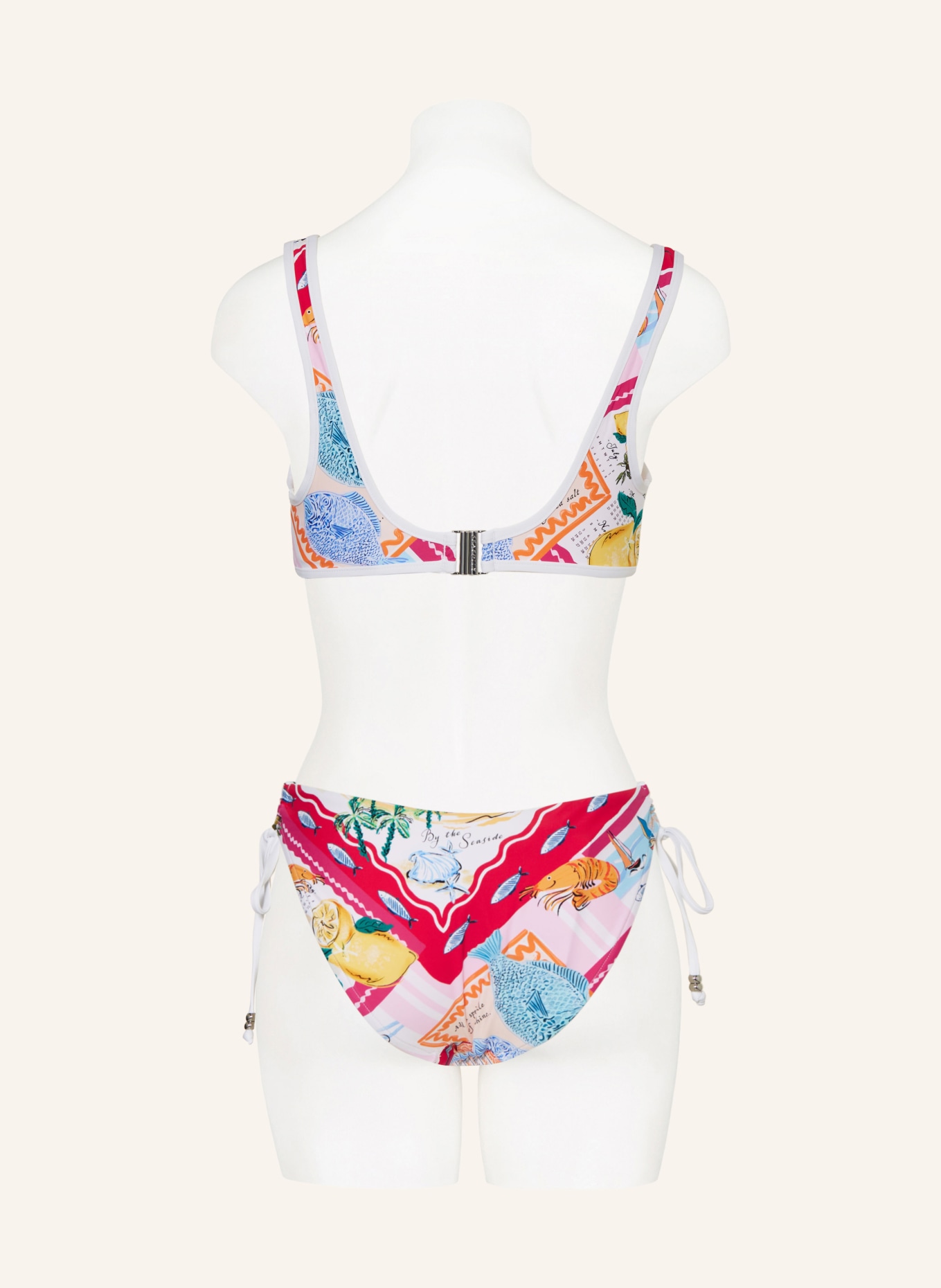 SEAFOLLY Triangel-Bikini-Hose WISH YOU WERE HERE, Farbe: BLAU/ GELB/ ORANGE (Bild 3)