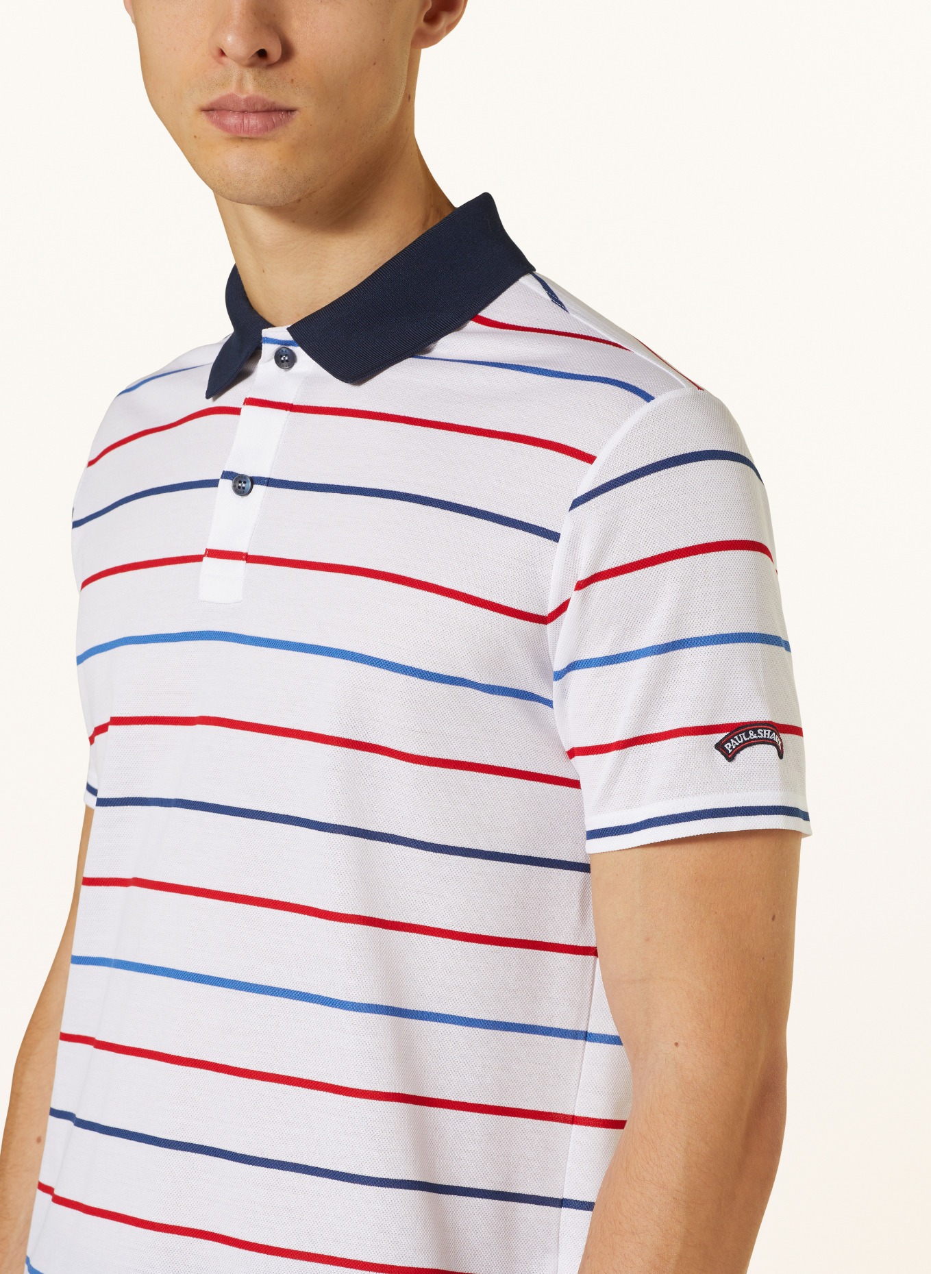 Paul and online shark polo white
