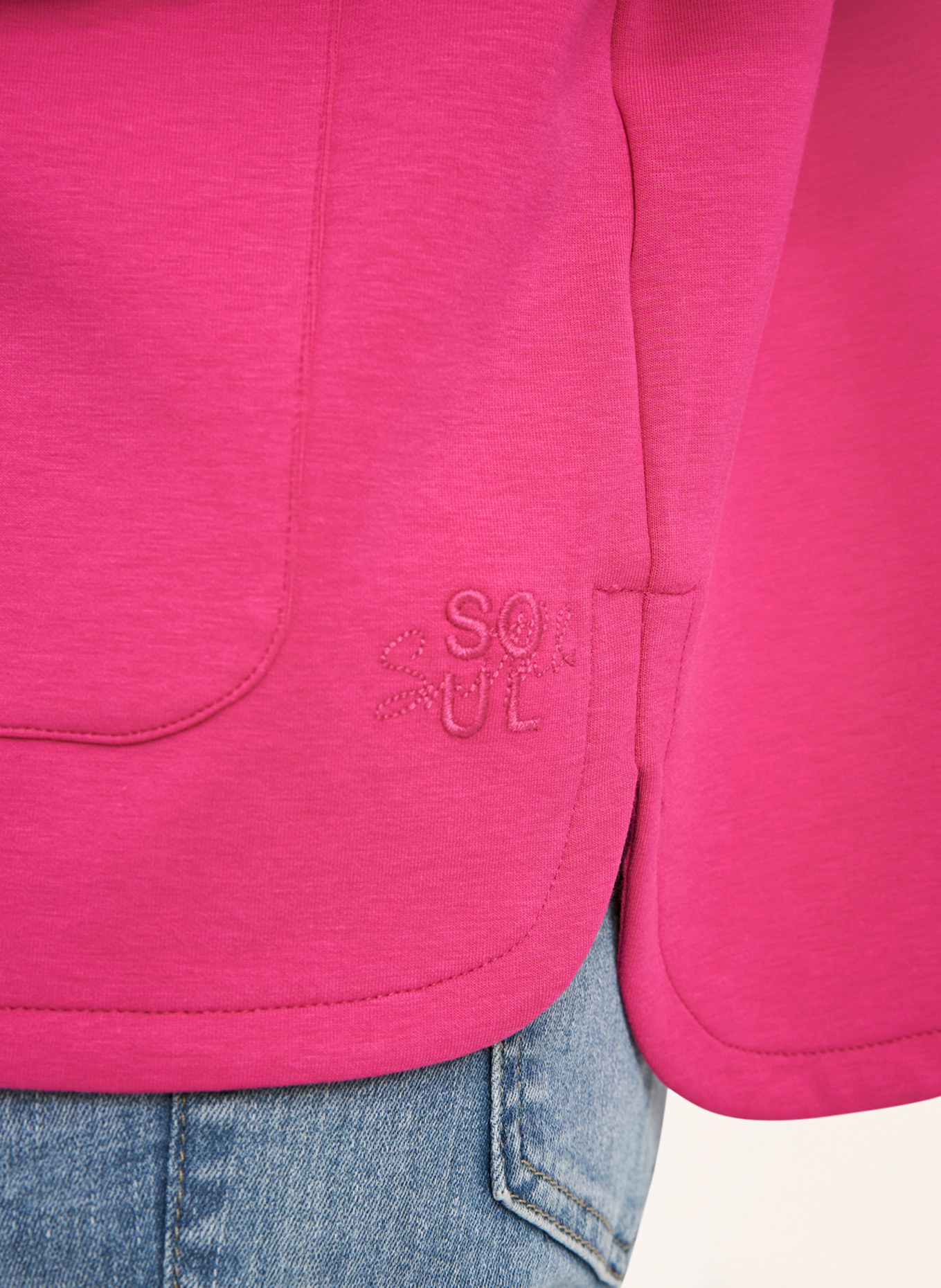 Smith & Soul Jersey jacket, Color: PINK (Image 4)