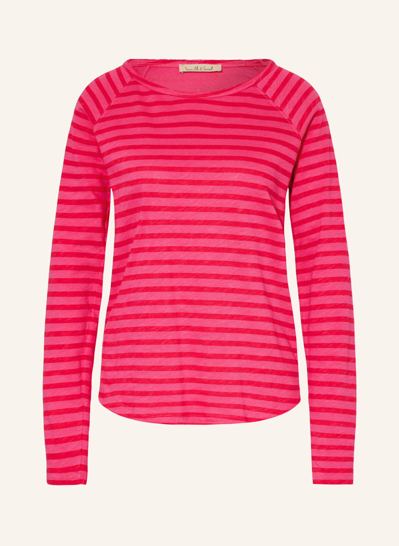 Smith & Soul Long sleeve shirt, Color: PINK/ RED (Image 1)