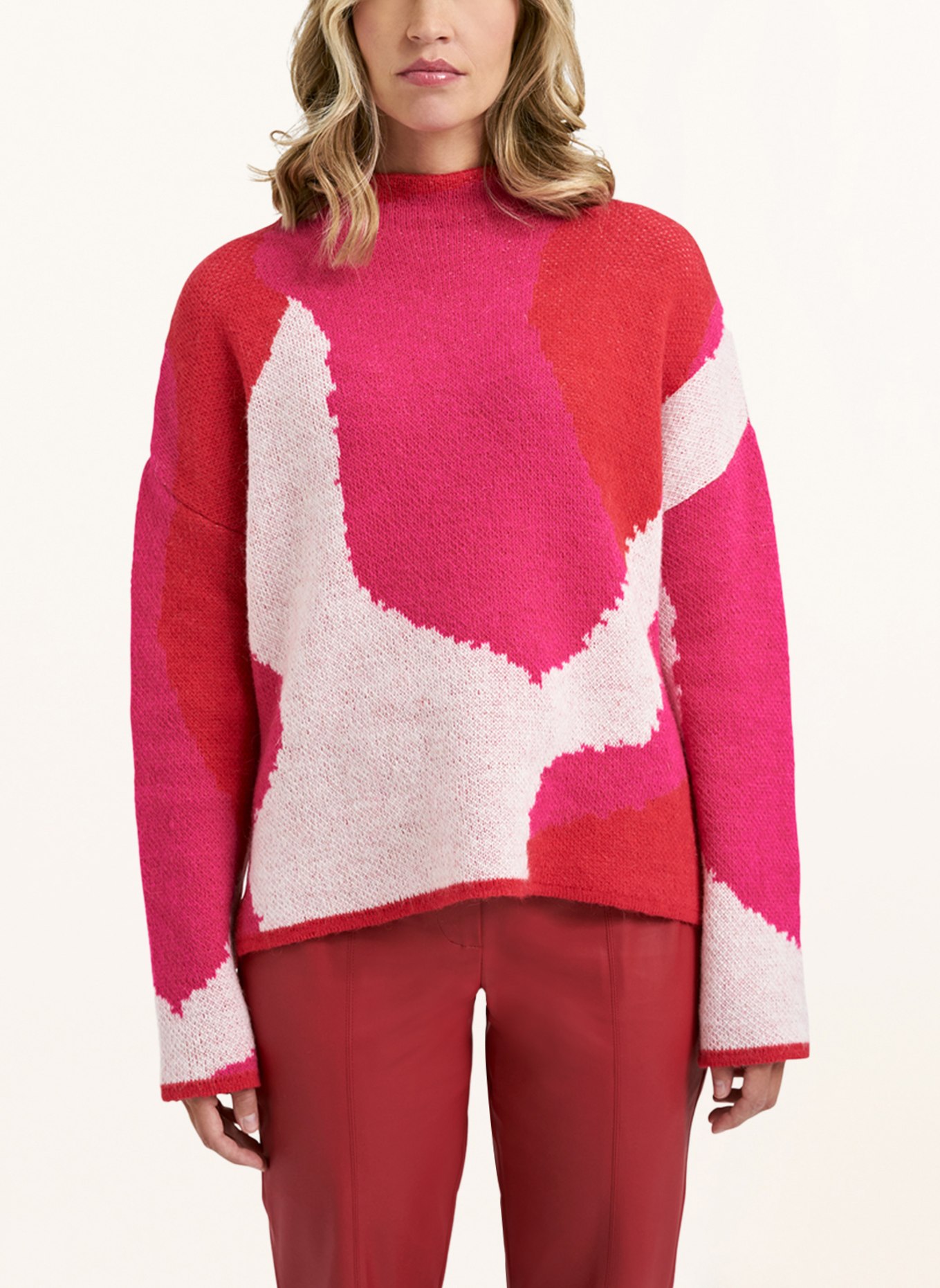 Smith & Soul Oversized sweater, Color: LIGHT PINK/ NEON PINK/ RED (Image 2)