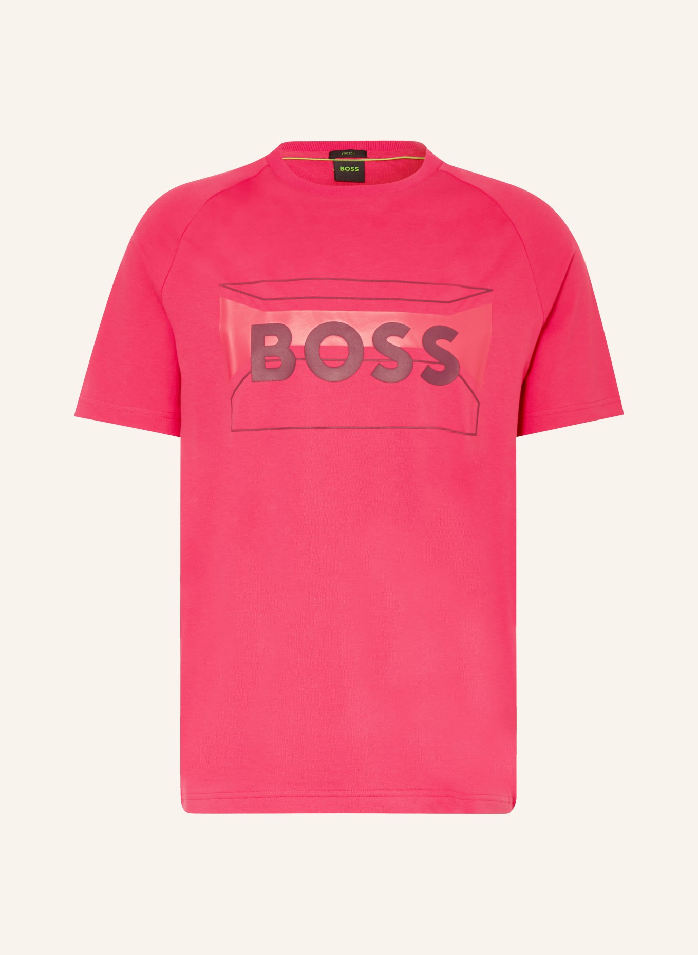 BOSS T-Shirt, Farbe: PINK/ GRAU (Bild 1)