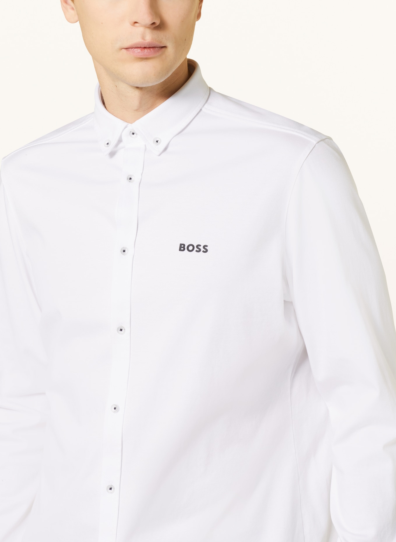 BOSS Jerseyhemd MOTION Regular Fit, Farbe: WEISS (Bild 4)