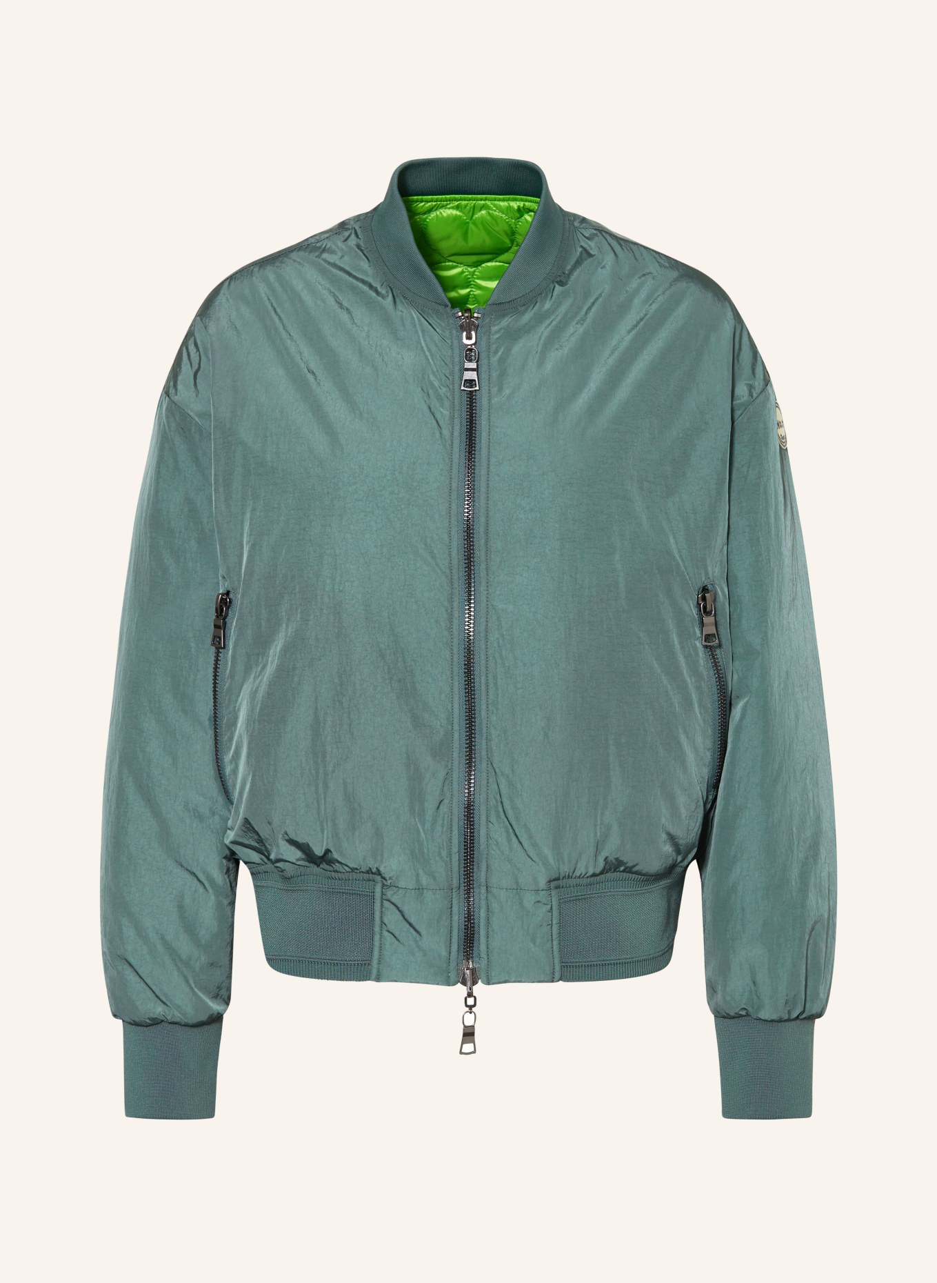 No.1 Como Bomber jacket CATANIA reversible, Color: GREEN (Image 1)