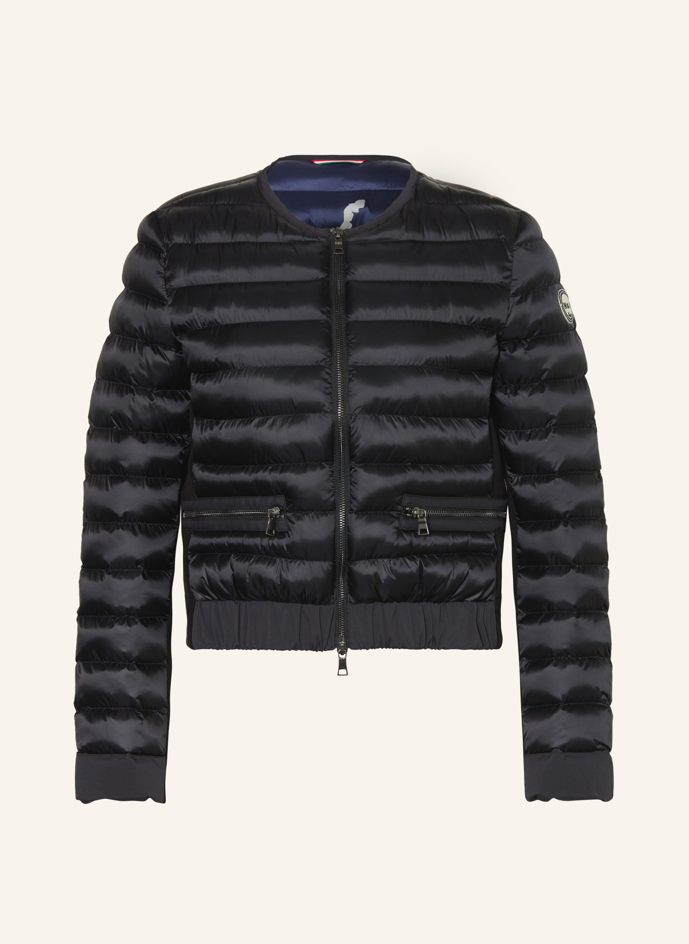No.1 Como Quilted jacket BARI in mixed materials, Color: BLACK (Image 1)