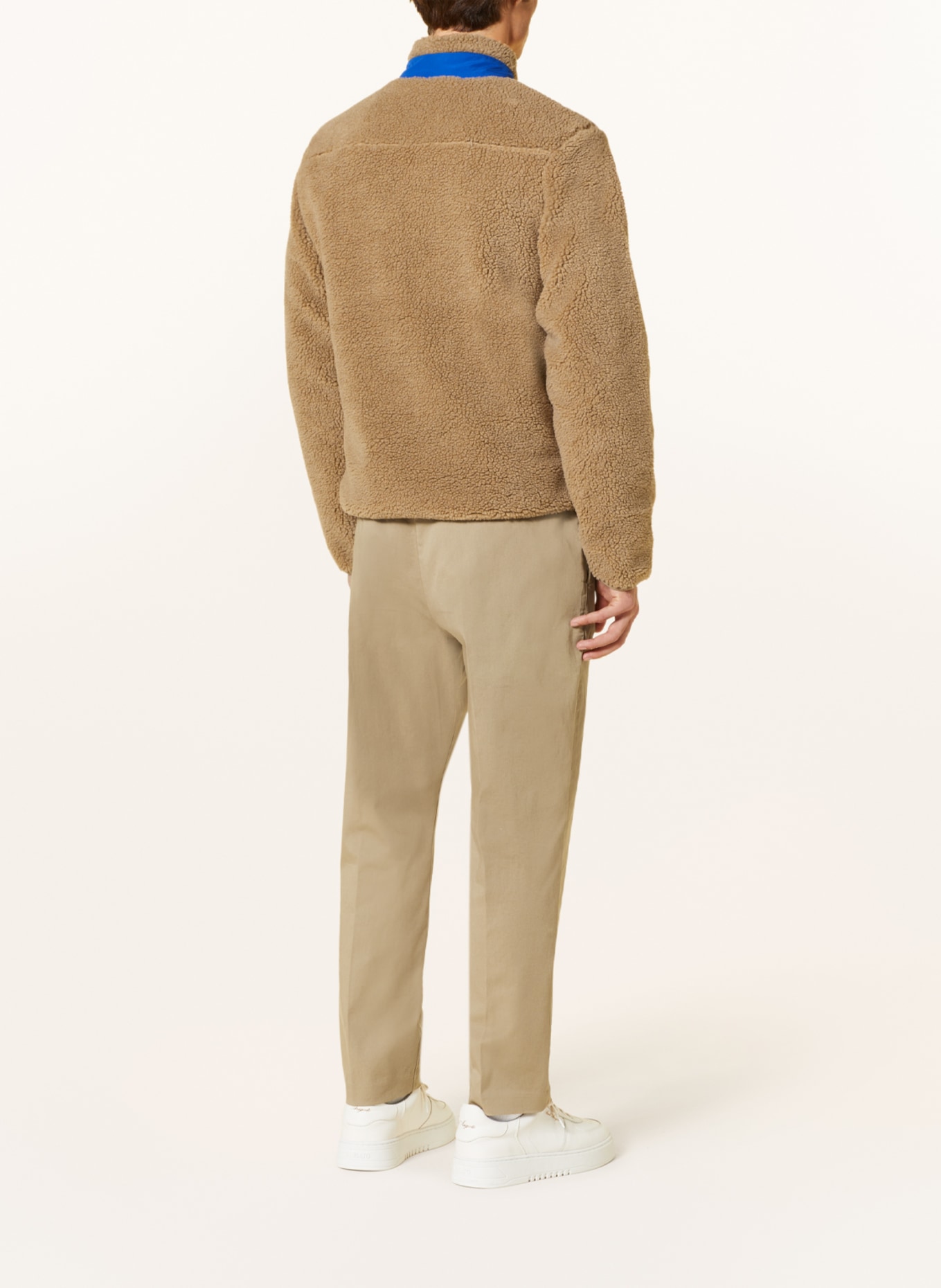 LACOSTE Teddyfell Jacke in braun