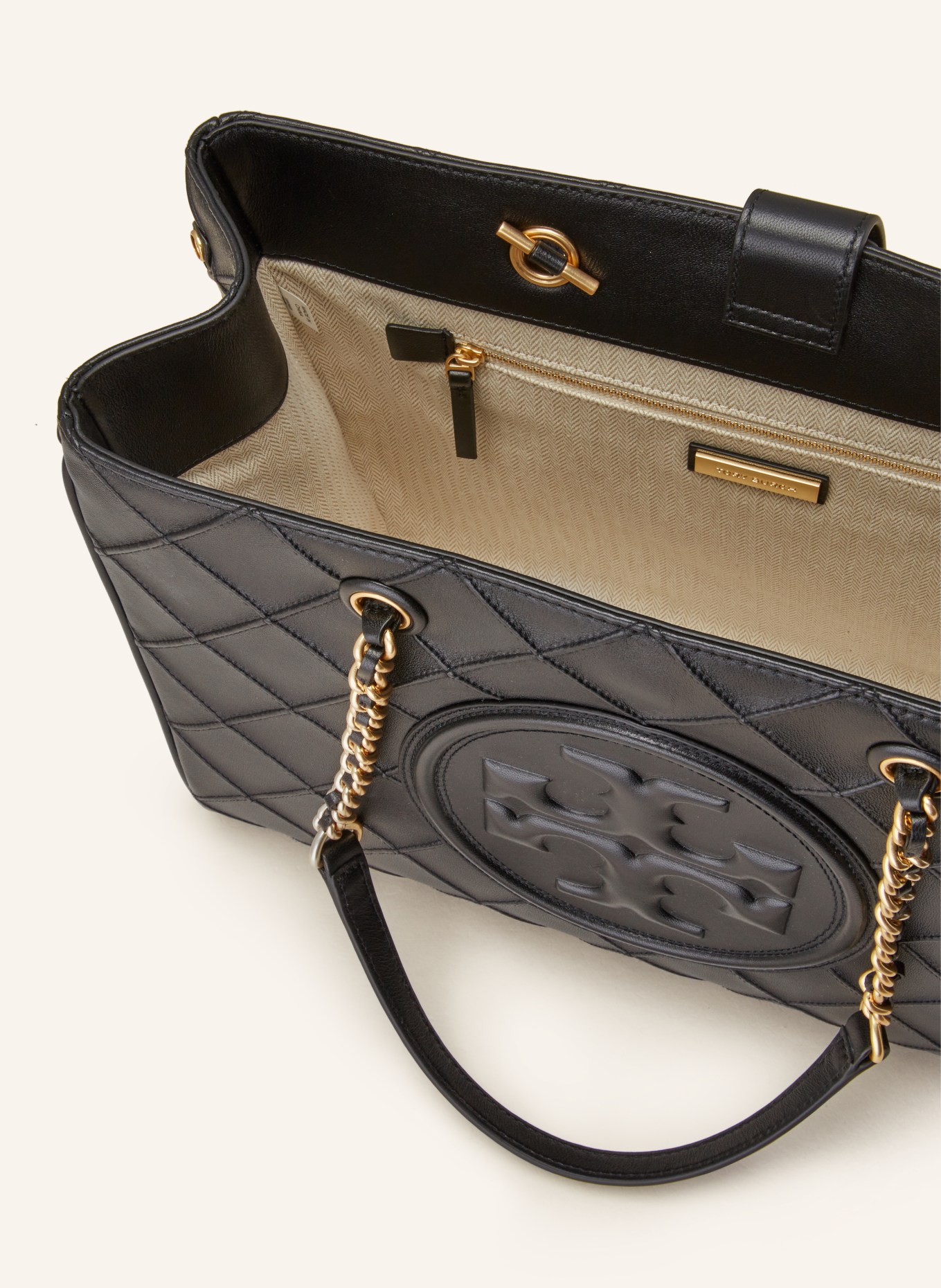 TORY BURCH Handbag FLEMING, Color: BLACK (Image 3)