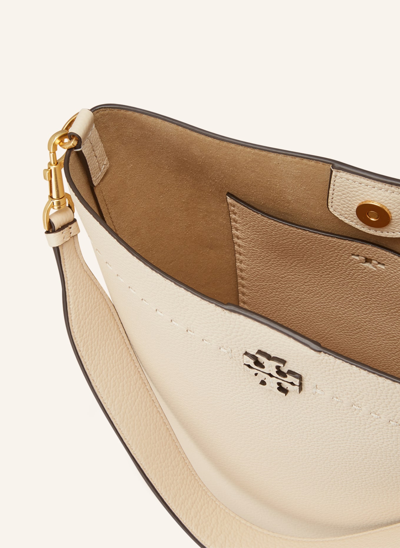 TORY BURCH Pouch bag MCGRAW, Color: CREAM (Image 3)