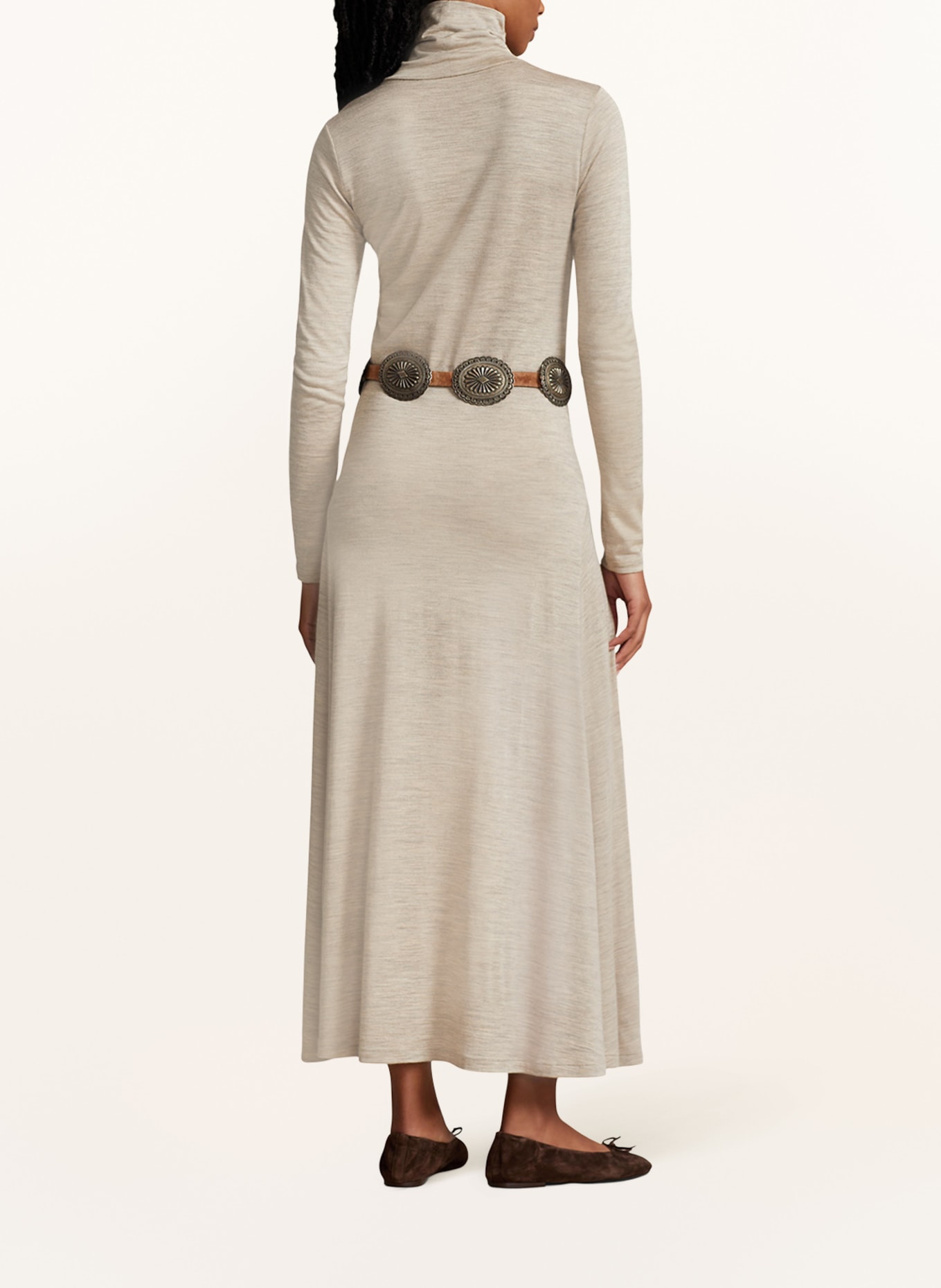 POLO RALPH LAUREN Knit dress, Color: BEIGE (Image 3)