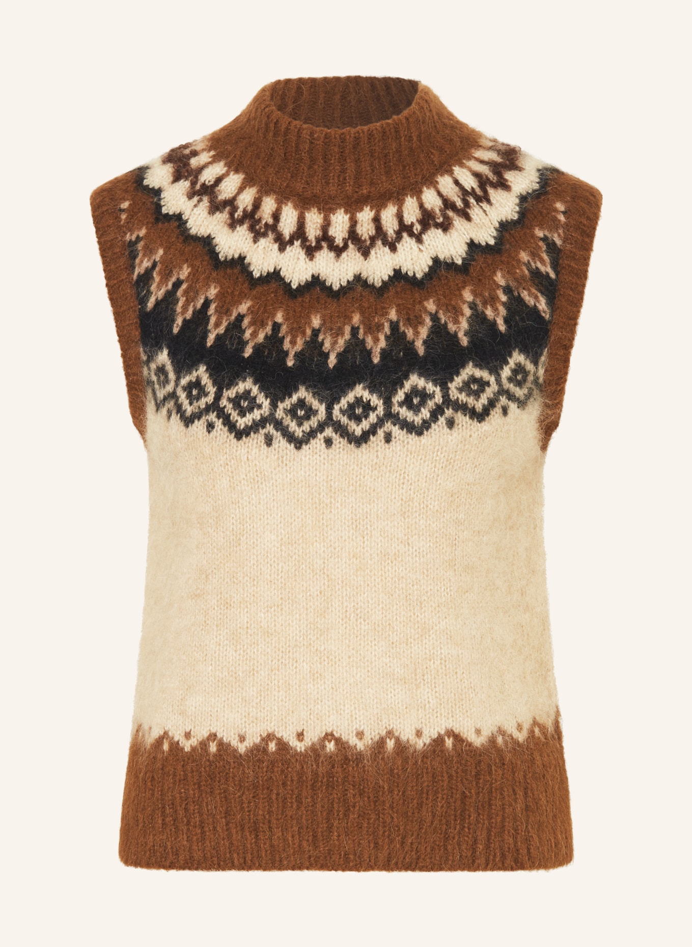 POLO RALPH LAUREN Sweater vest, Color: BROWN/ LIGHT BROWN/ BLACK (Image 1)