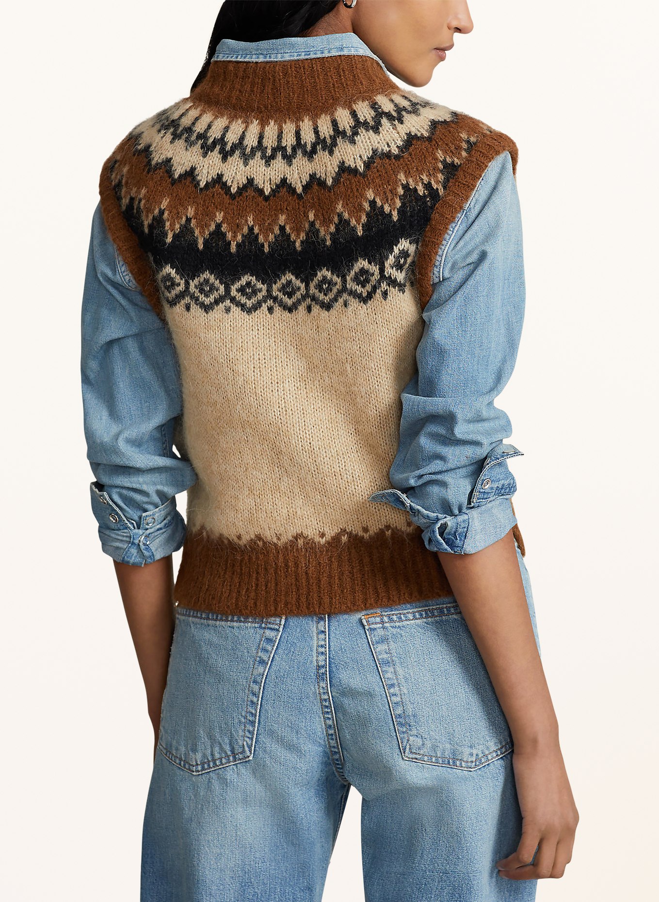 POLO RALPH LAUREN Sweater vest, Color: BROWN/ LIGHT BROWN/ BLACK (Image 3)