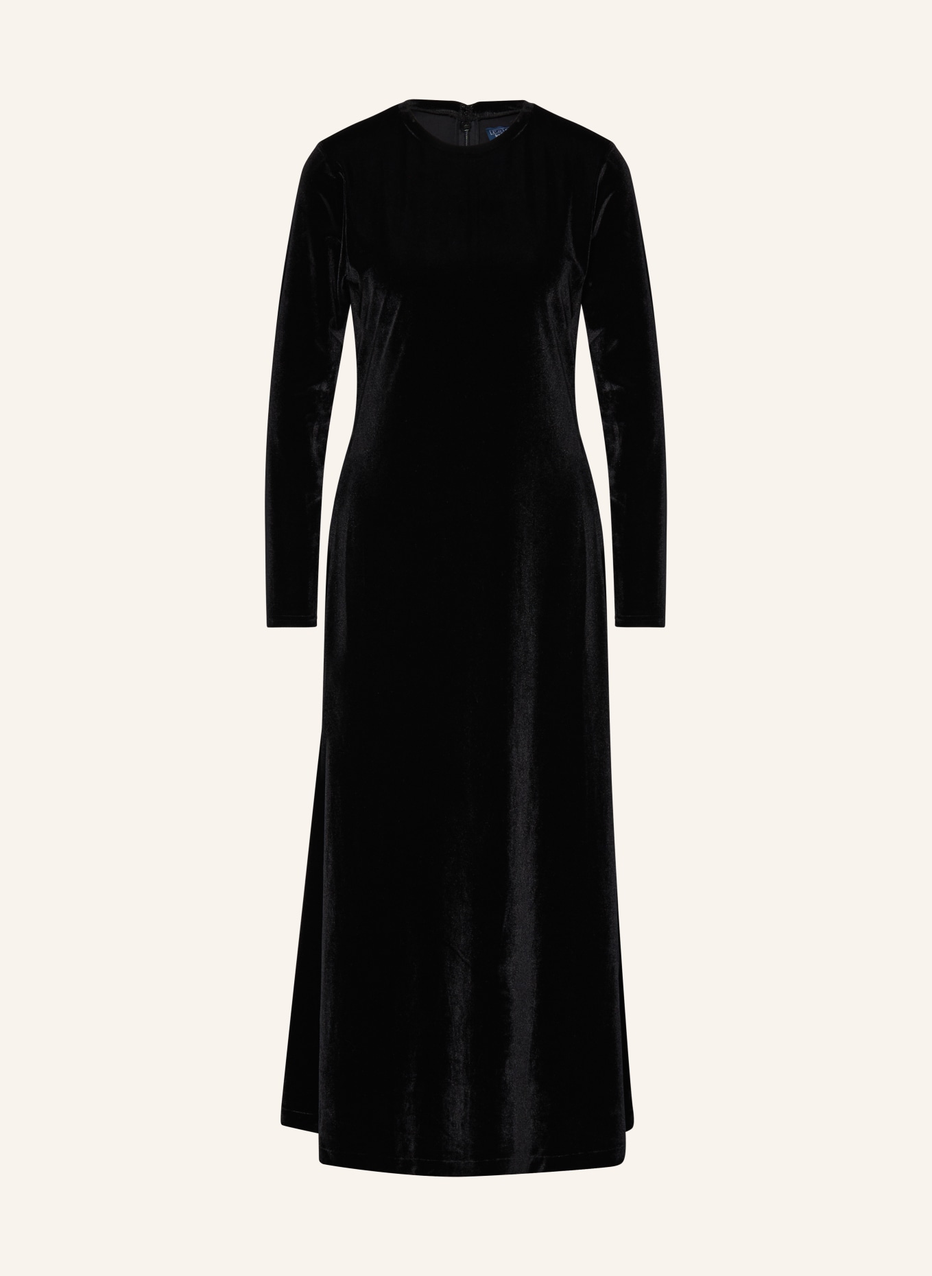 POLO RALPH LAUREN Velvet dress, Color: BLACK (Image 1)