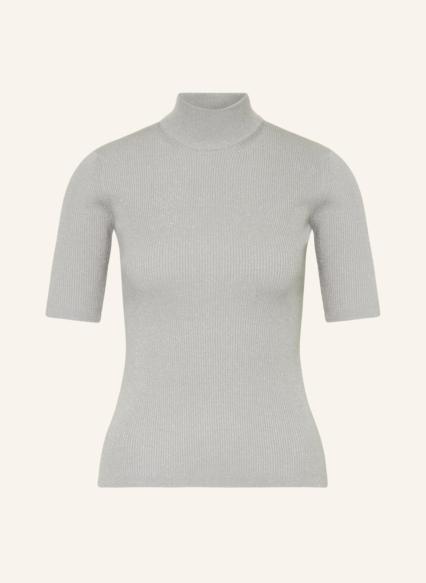 MaxMara LEISURE Knit shirt PETER with glitter thread, Color: SILVER (Image 1)