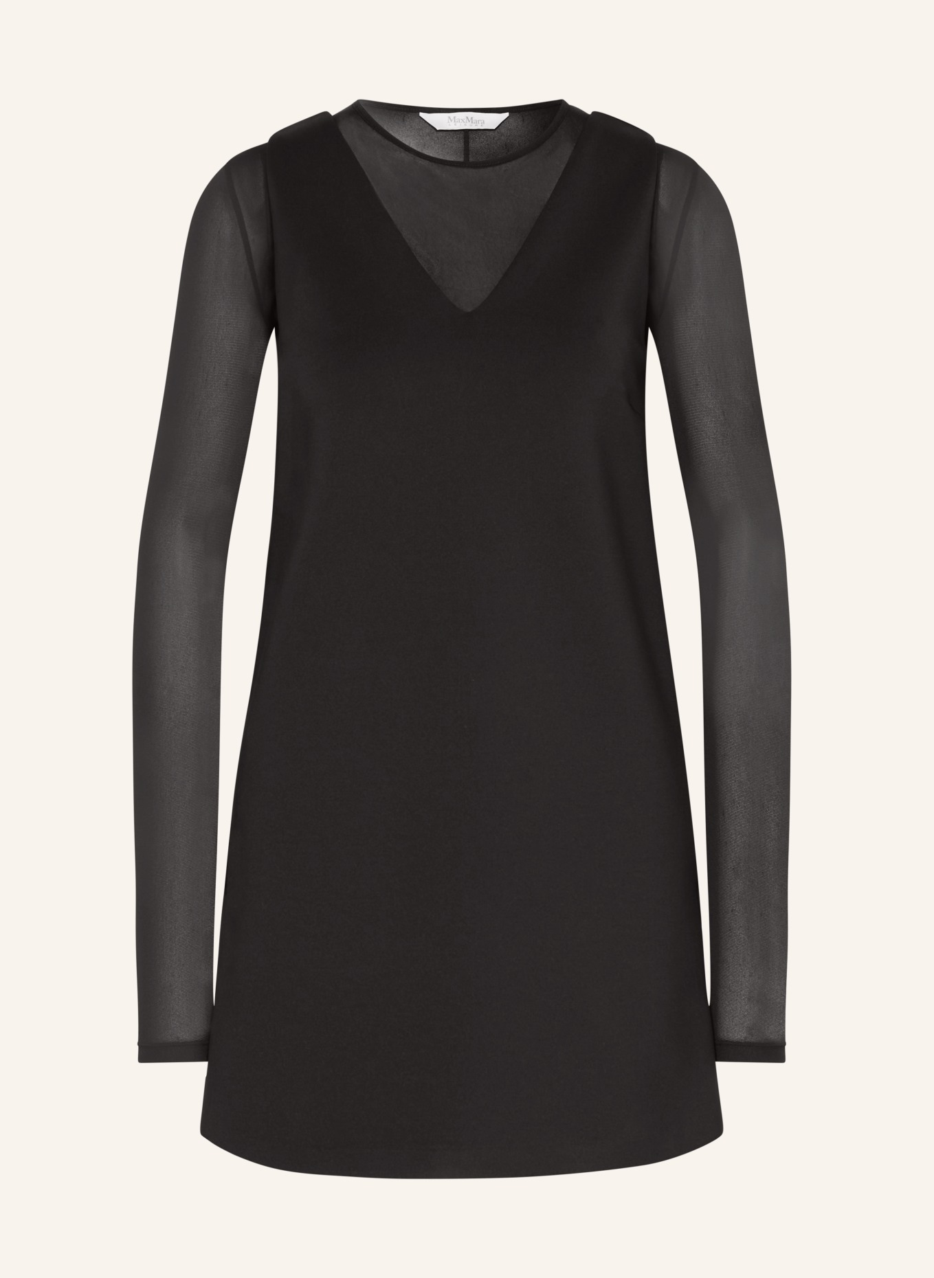 MaxMara LEISURE Set CHOPIN: Dress and long sleeve shirt, Color: BLACK (Image 1)
