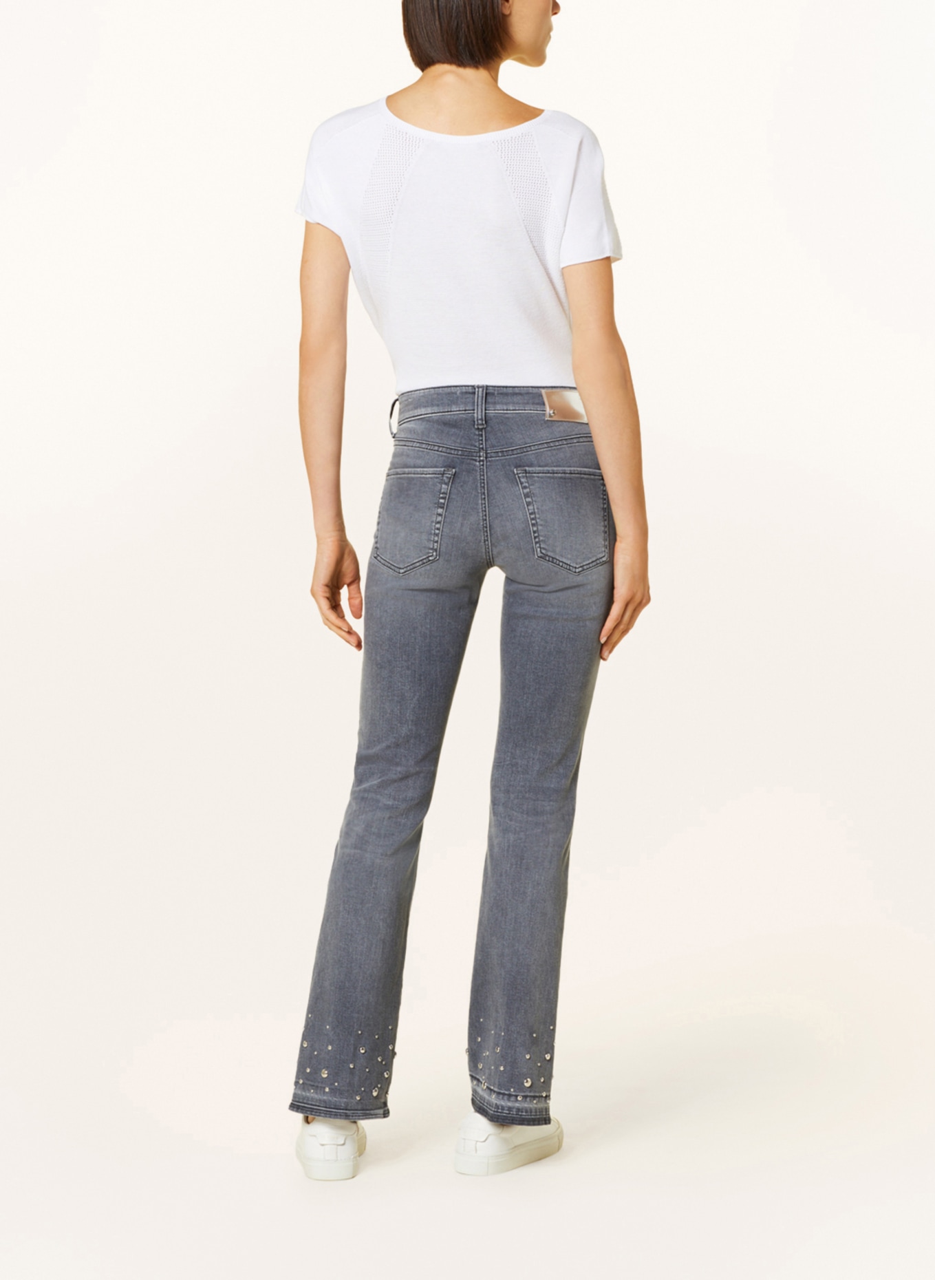 CAMBIO Flared Jeans PARIS mit Nieten, Farbe: 5241 feminin contrast used ope (Bild 3)