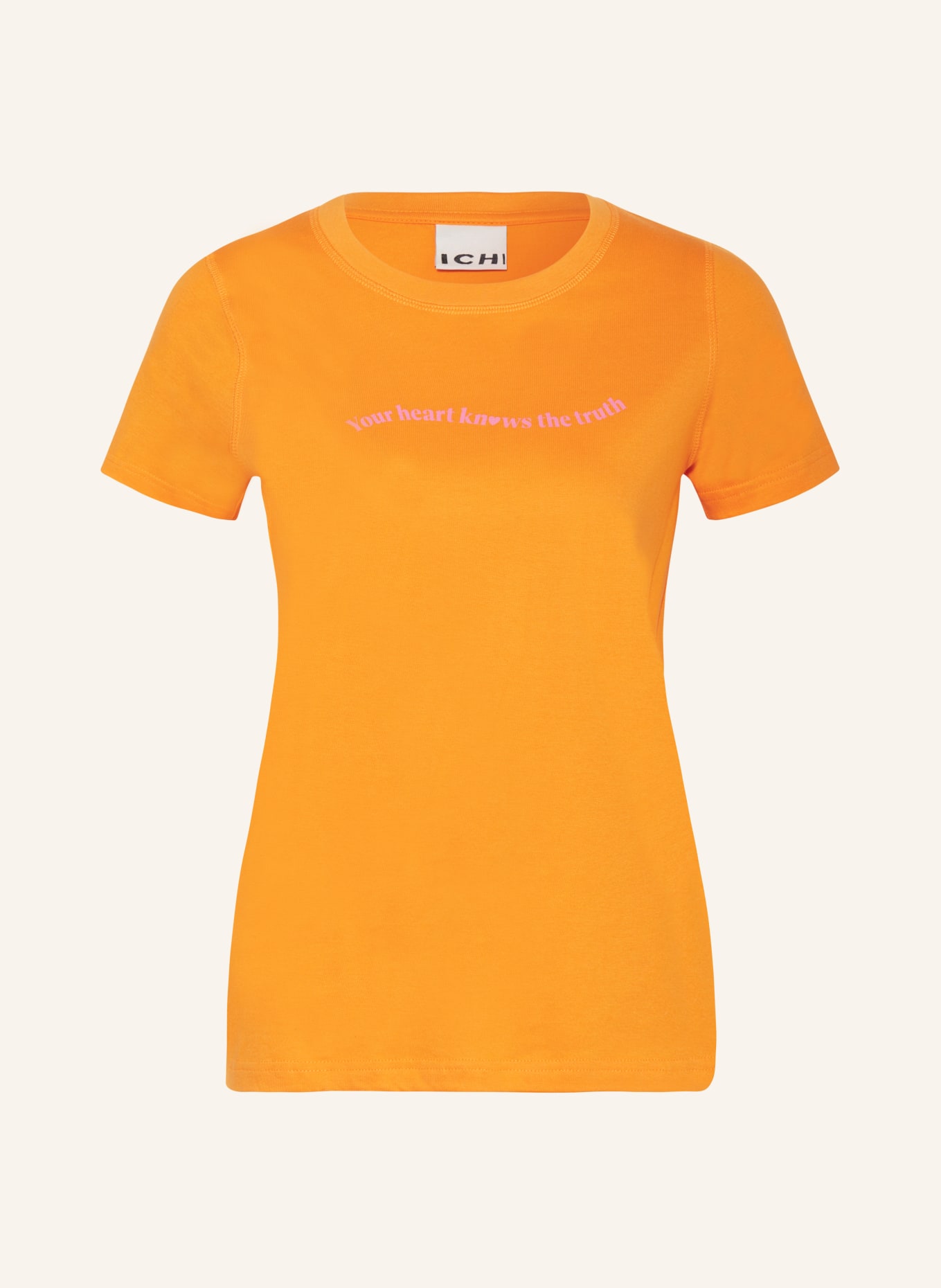 ICHI T-shirt IHRUNELA, Kolor: POMARAŃCZOWY (Obrazek 1)