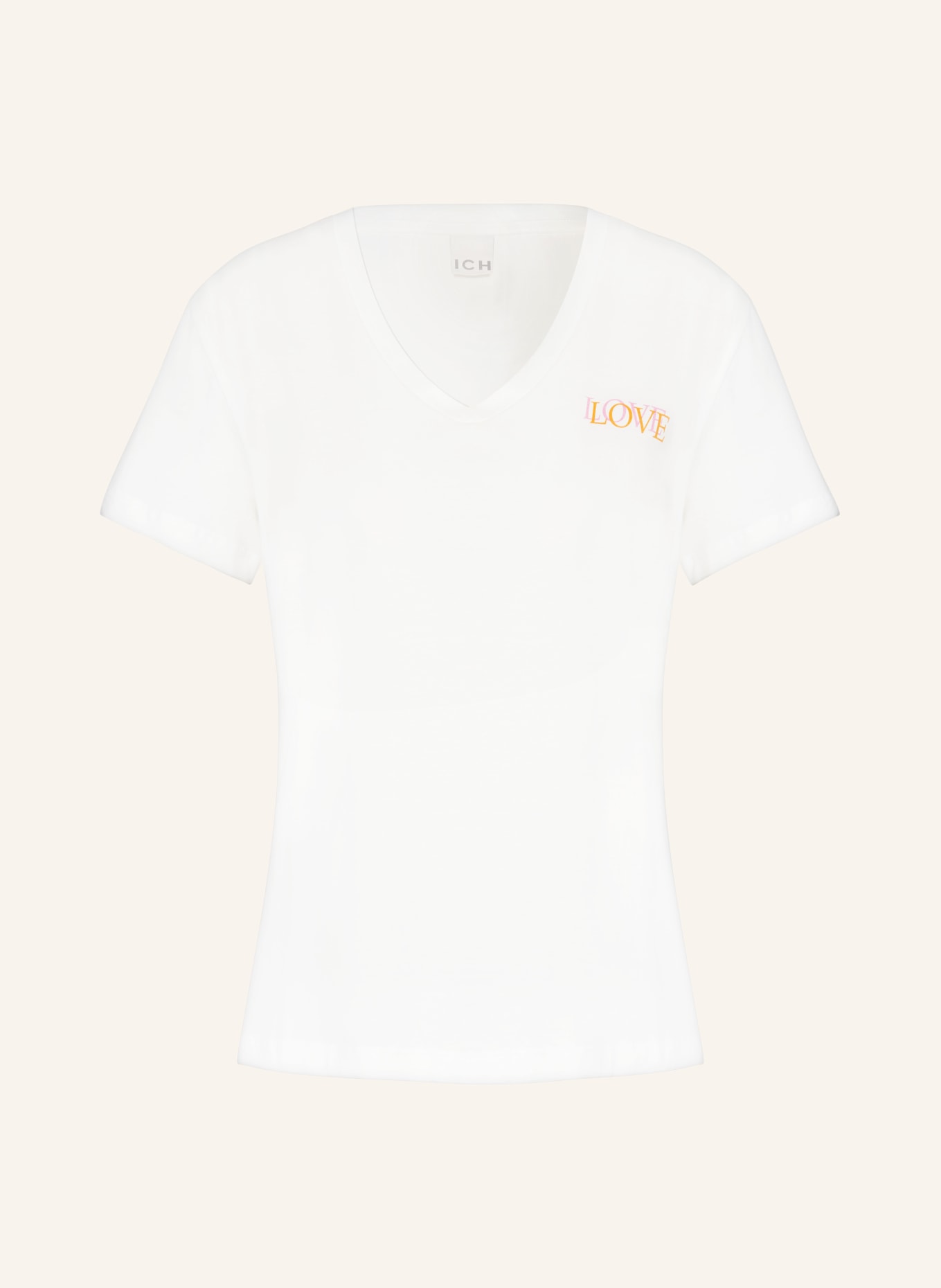 ICHI T-shirt IHCAMINO, Color: WHITE (Image 1)