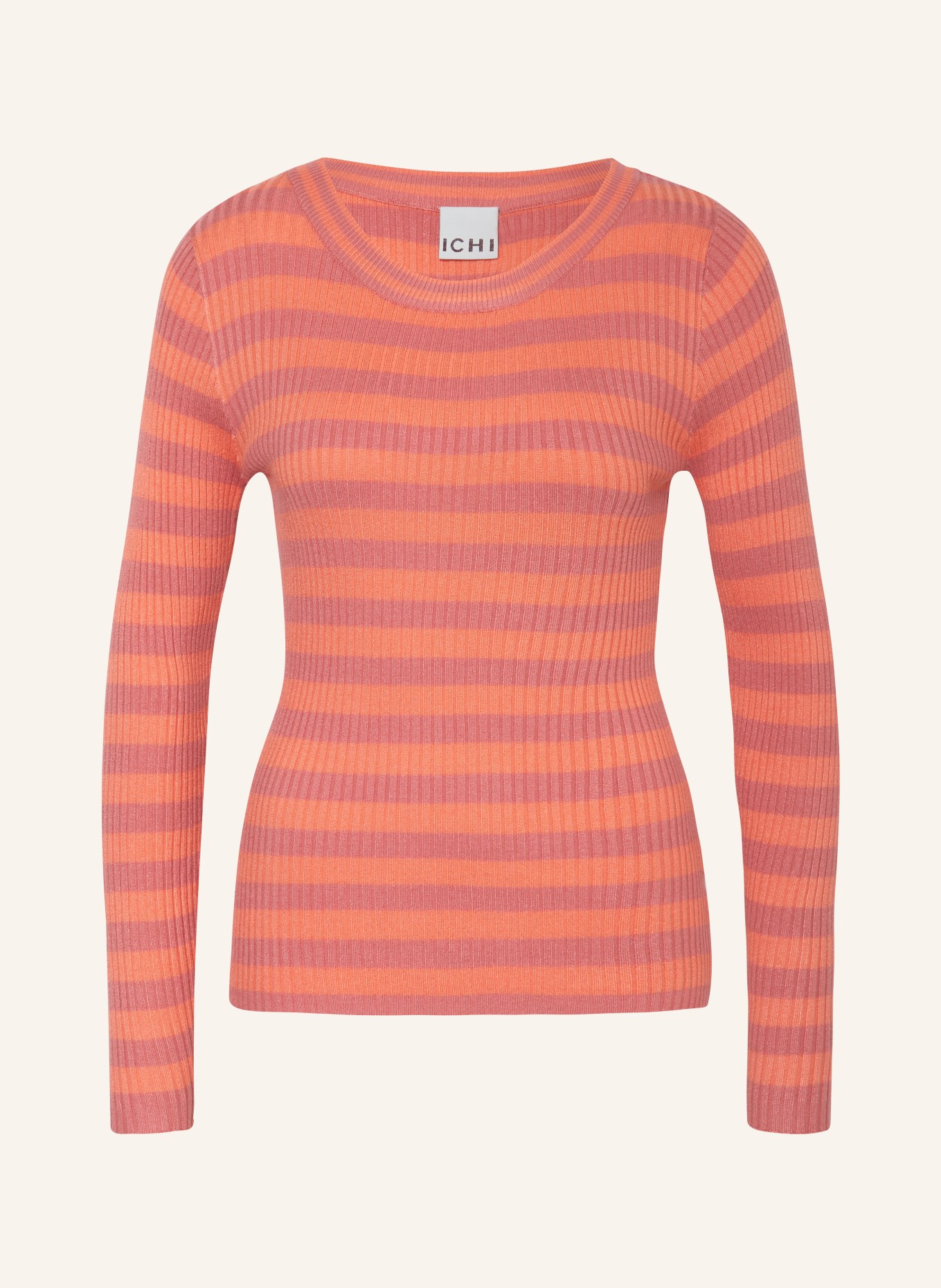 ICHI Sweater IHMAFA, Color: SALMON/ LIGHT RED (Image 1)