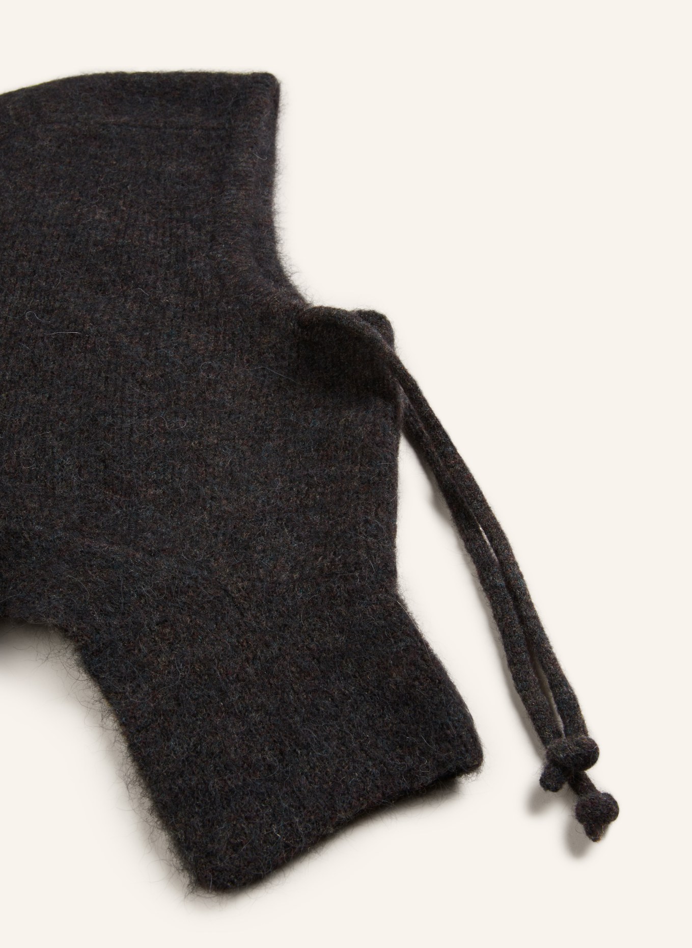 American Vintage Balaclava TYJI with alpaca, Color: DARK GRAY (Image 2)