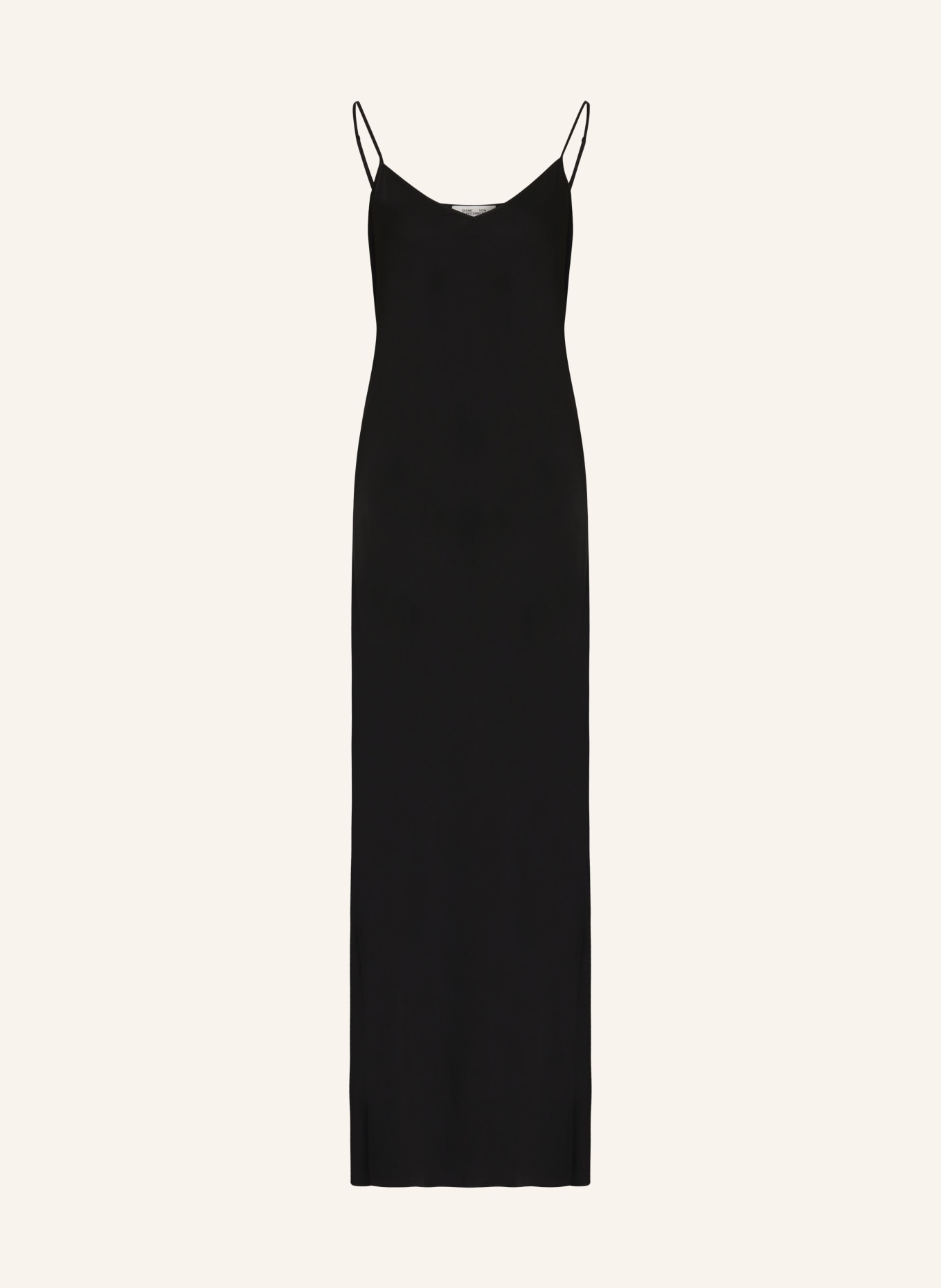 DIANE VON FURSTENBERG Satin dress BALBINO, Color: BLACK (Image 1)