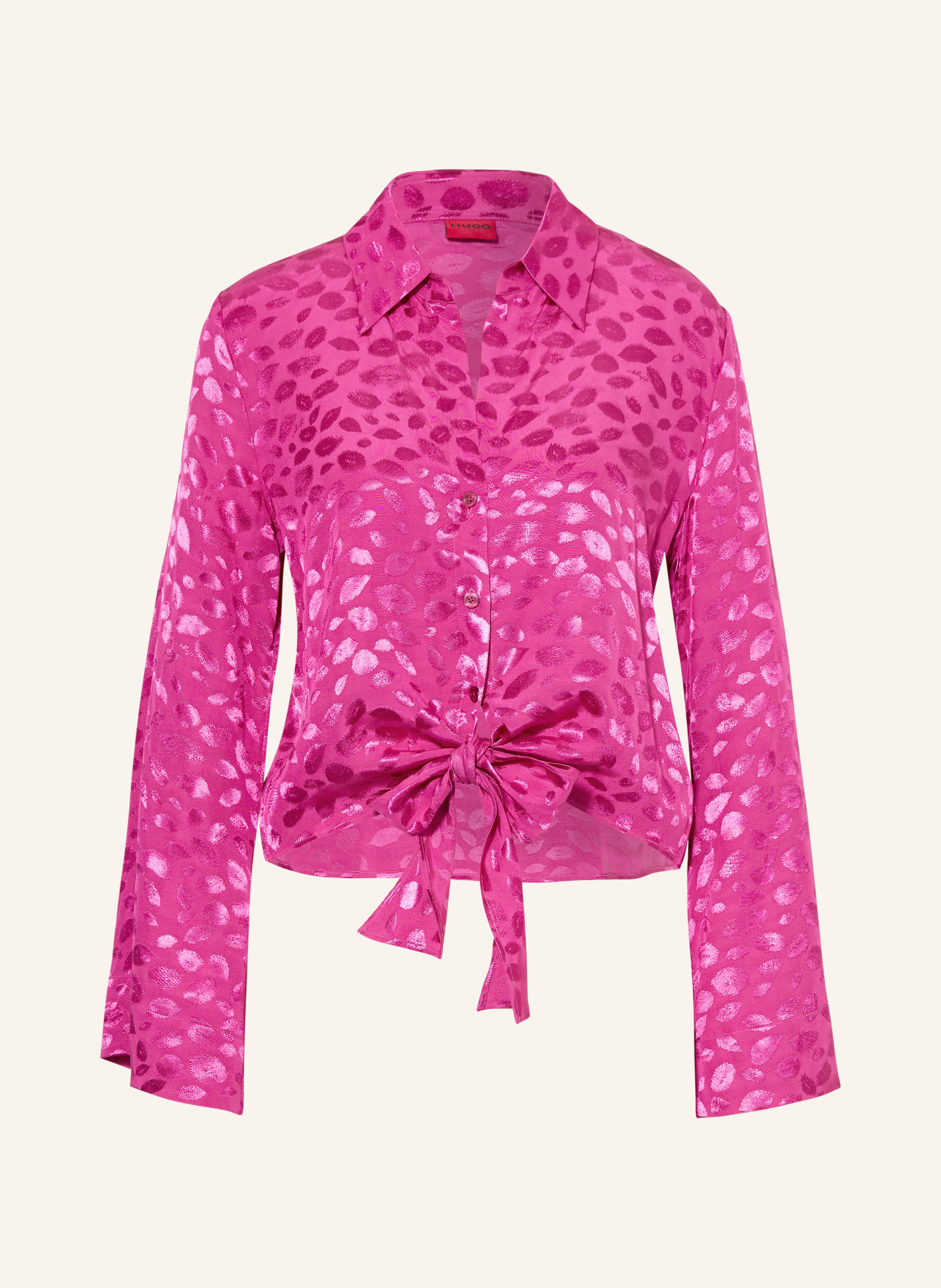 HUGO Satin blouse ERRIKA, Color: PINK (Image 1)