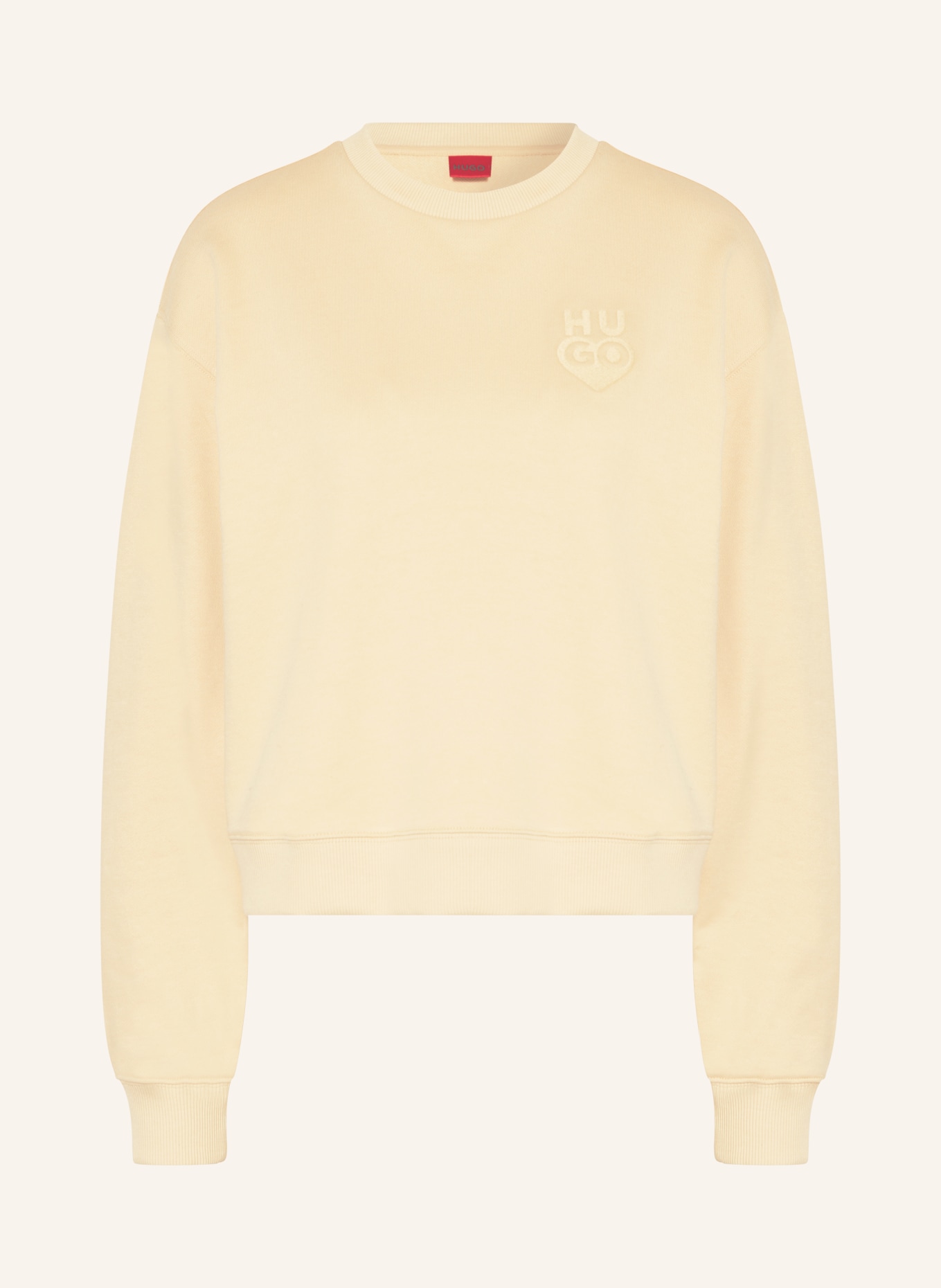 HUGO Sweatshirt DEROXINA, Farbe: BEIGE (Bild 1)