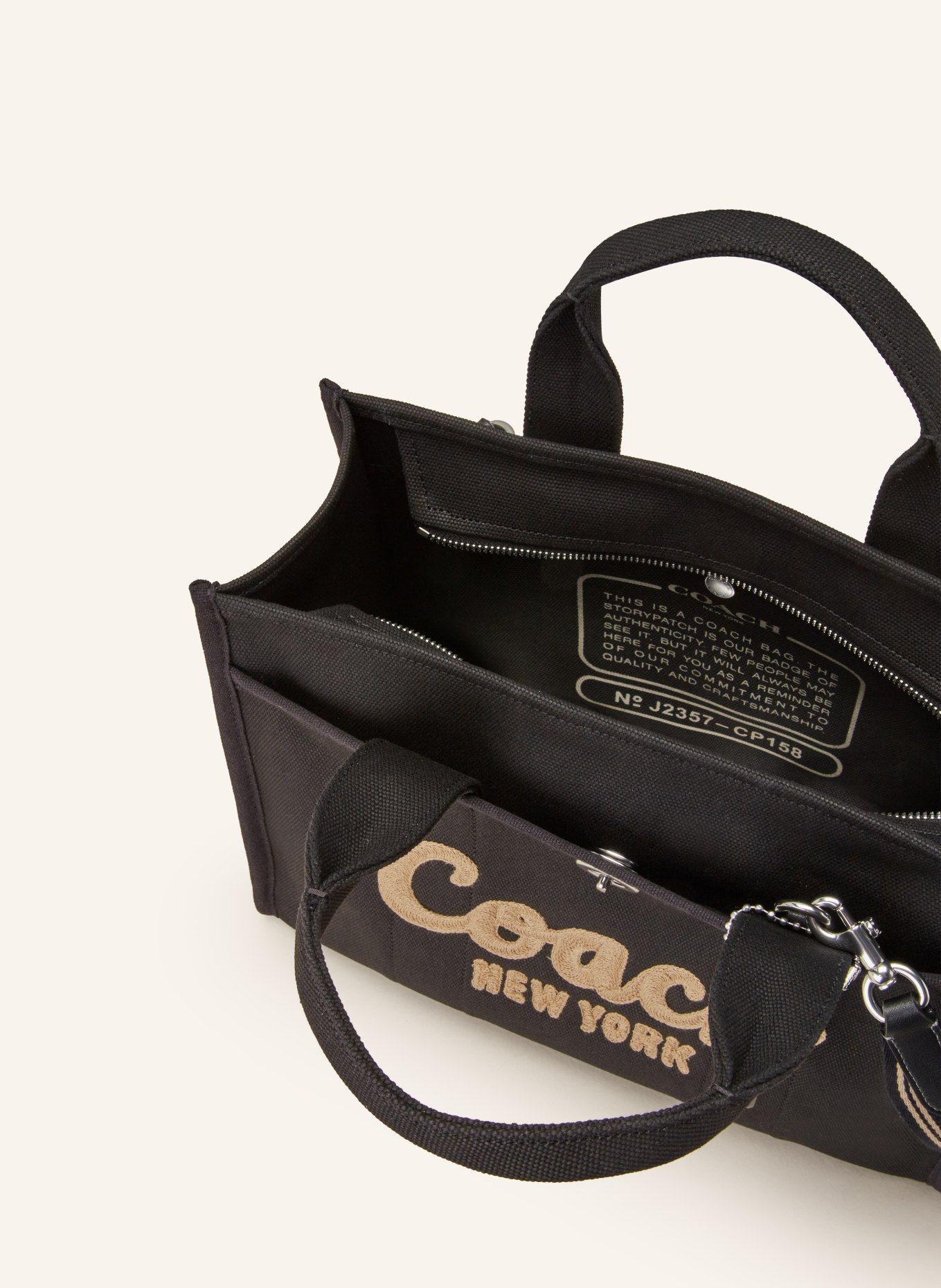 COACH Shopper CARGO, Color: BLACK (Image 3)