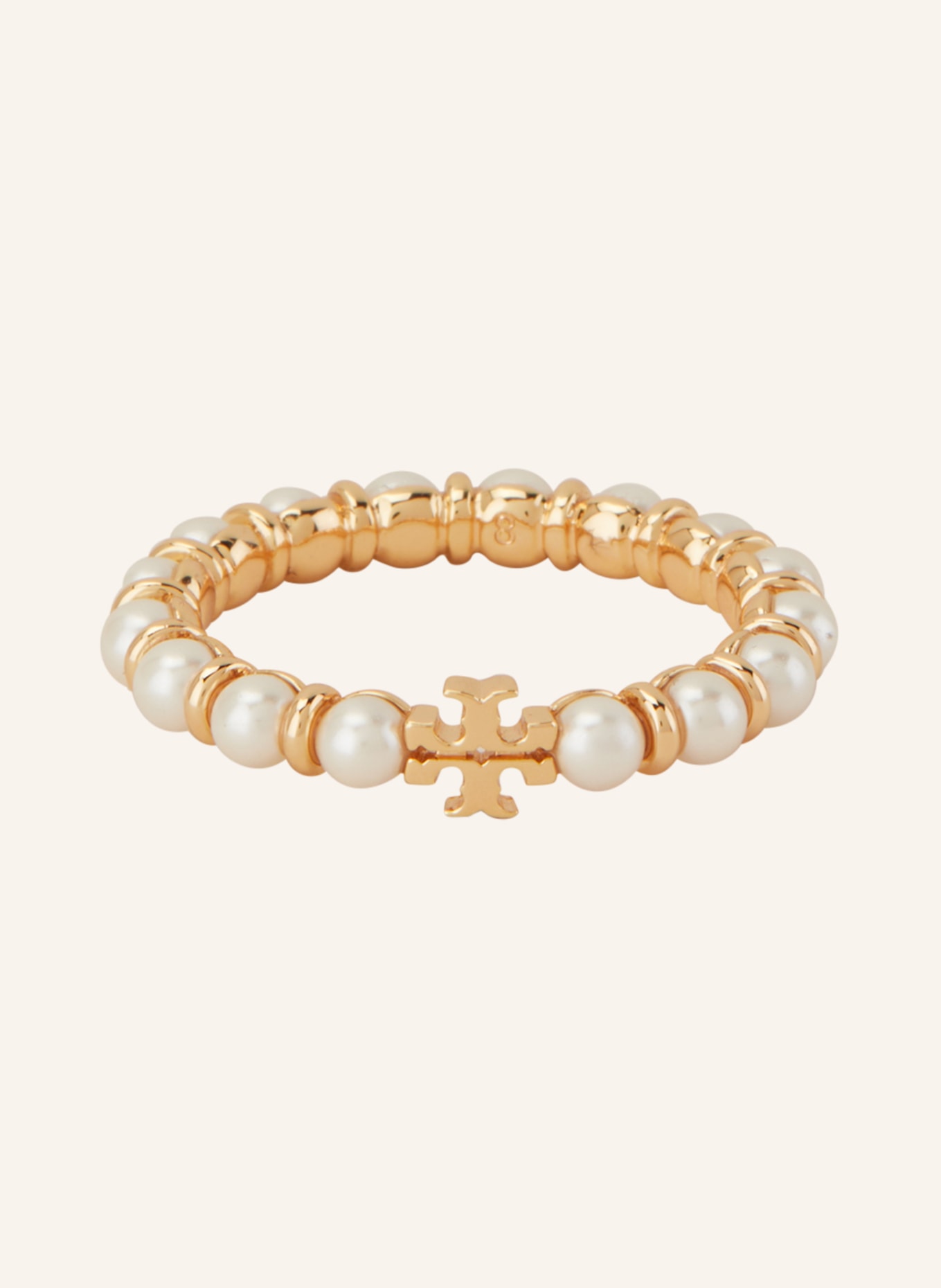 TORY BURCH Ring KIRA, Color: GOLD/ WHITE (Image 1)