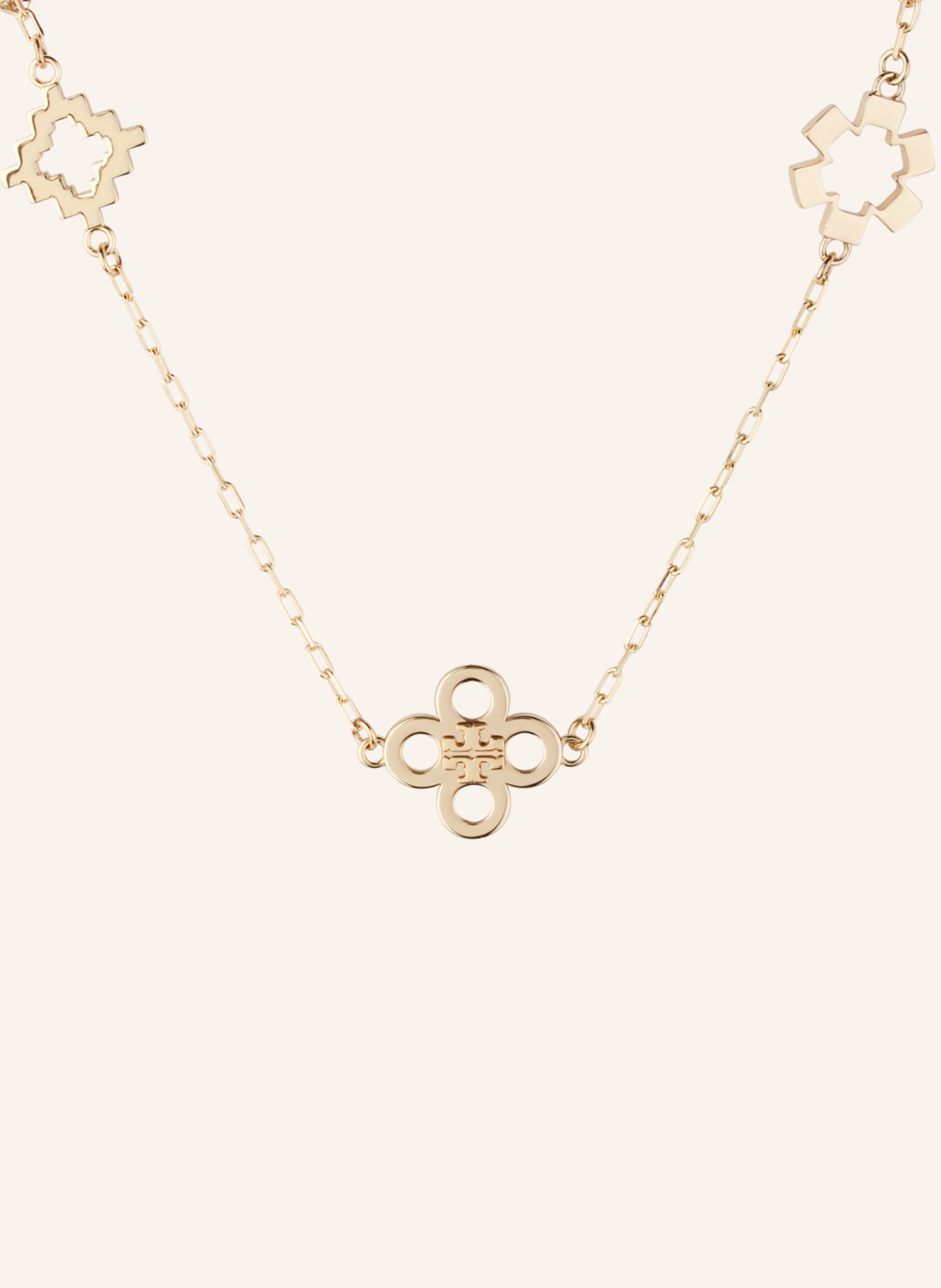Tory Burch Kira Clover Necklace and Earrings Set | Harrods US