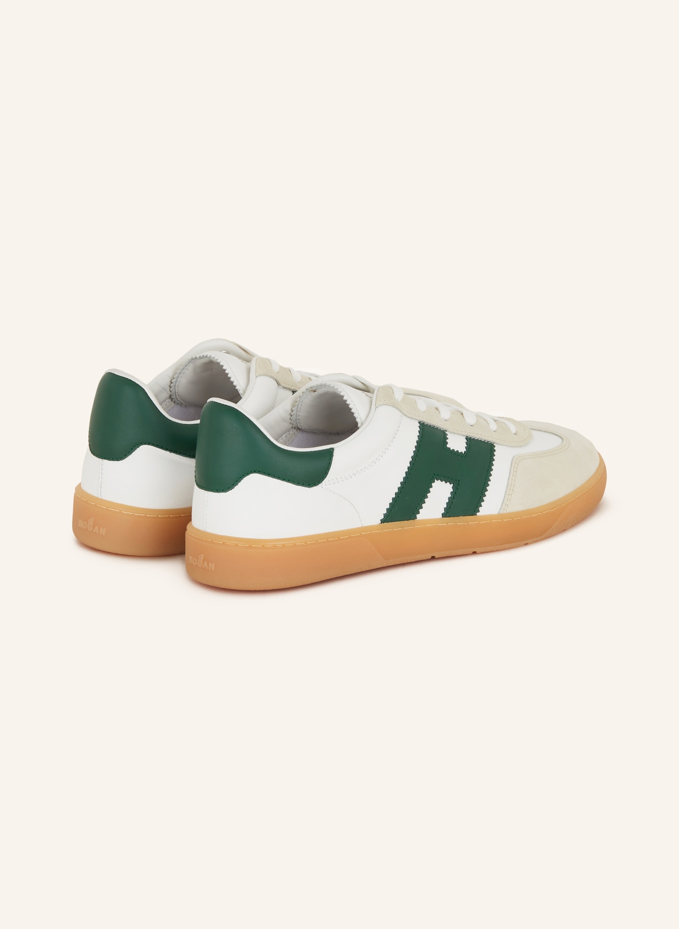 HOGAN Sneakers HOGAN COOL, Color: WHITE/ DARK GREEN/ CREAM (Image 2)