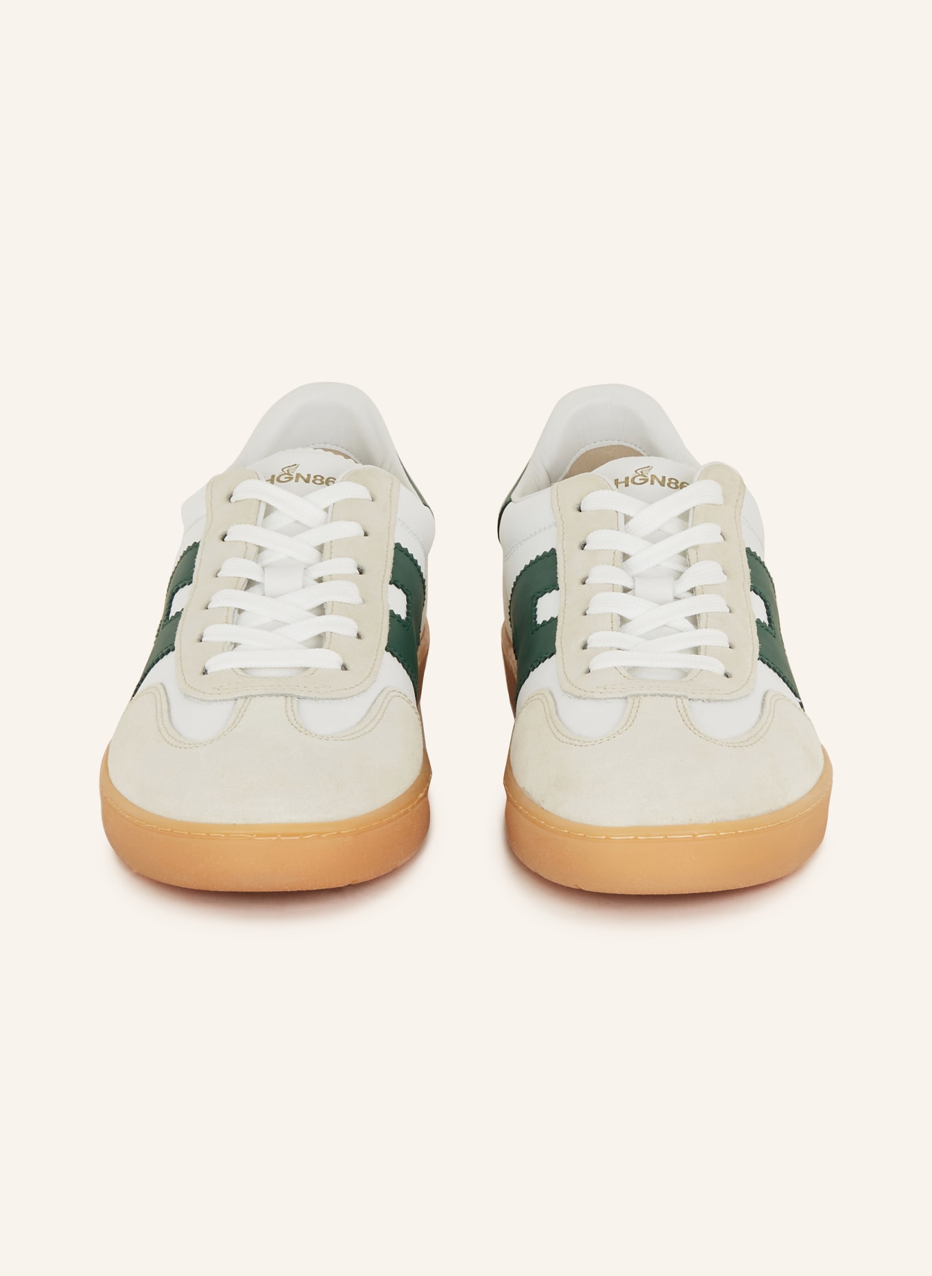 HOGAN Sneakers HOGAN COOL, Color: WHITE/ DARK GREEN/ CREAM (Image 3)
