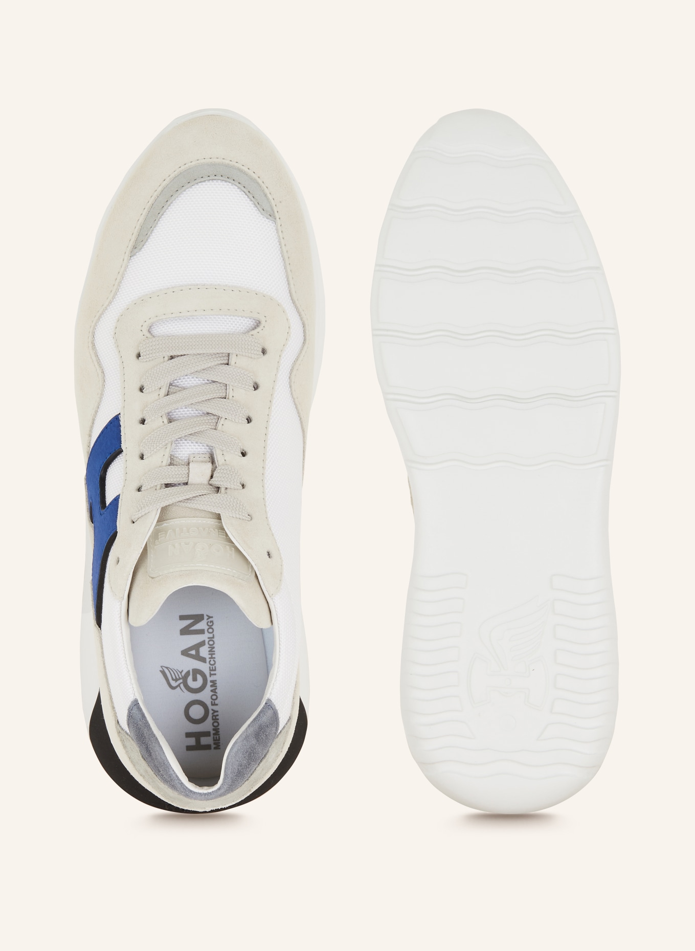 HOGAN Sneakers HOGAN INTERACTIVE3, Color: WHITE/ LIGHT GRAY/ BLUE (Image 5)