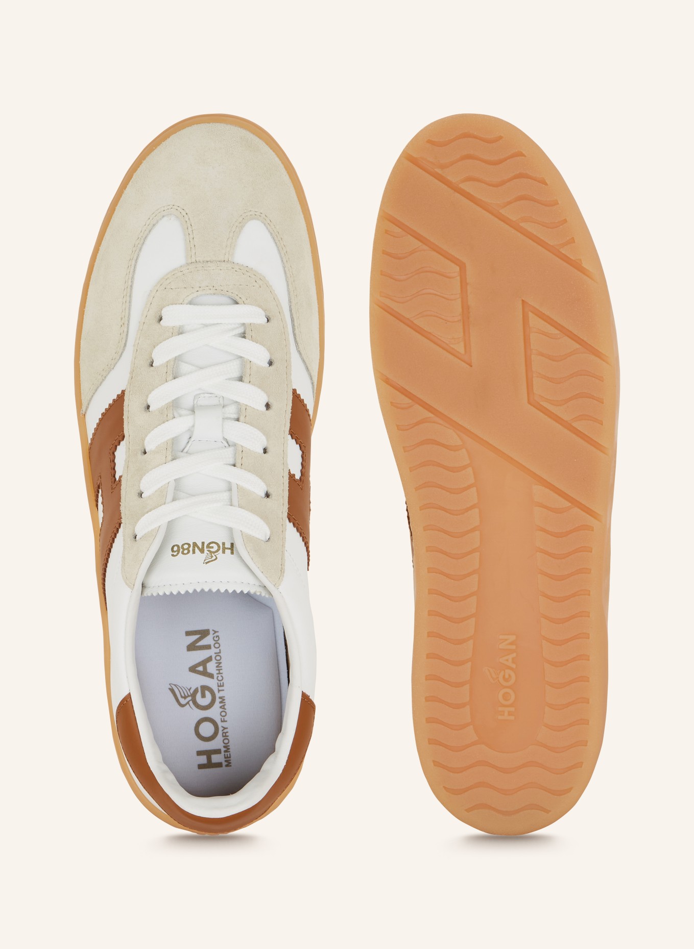 HOGAN Sneakers HOGAN COOL, Color: WHITE/ BROWN/ BEIGE (Image 5)