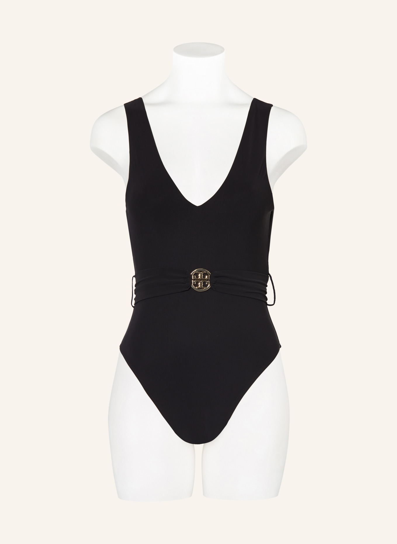 TORY BURCH Swimsuit MILLER with UV protection 50+, Color: BLACK (Image 2)