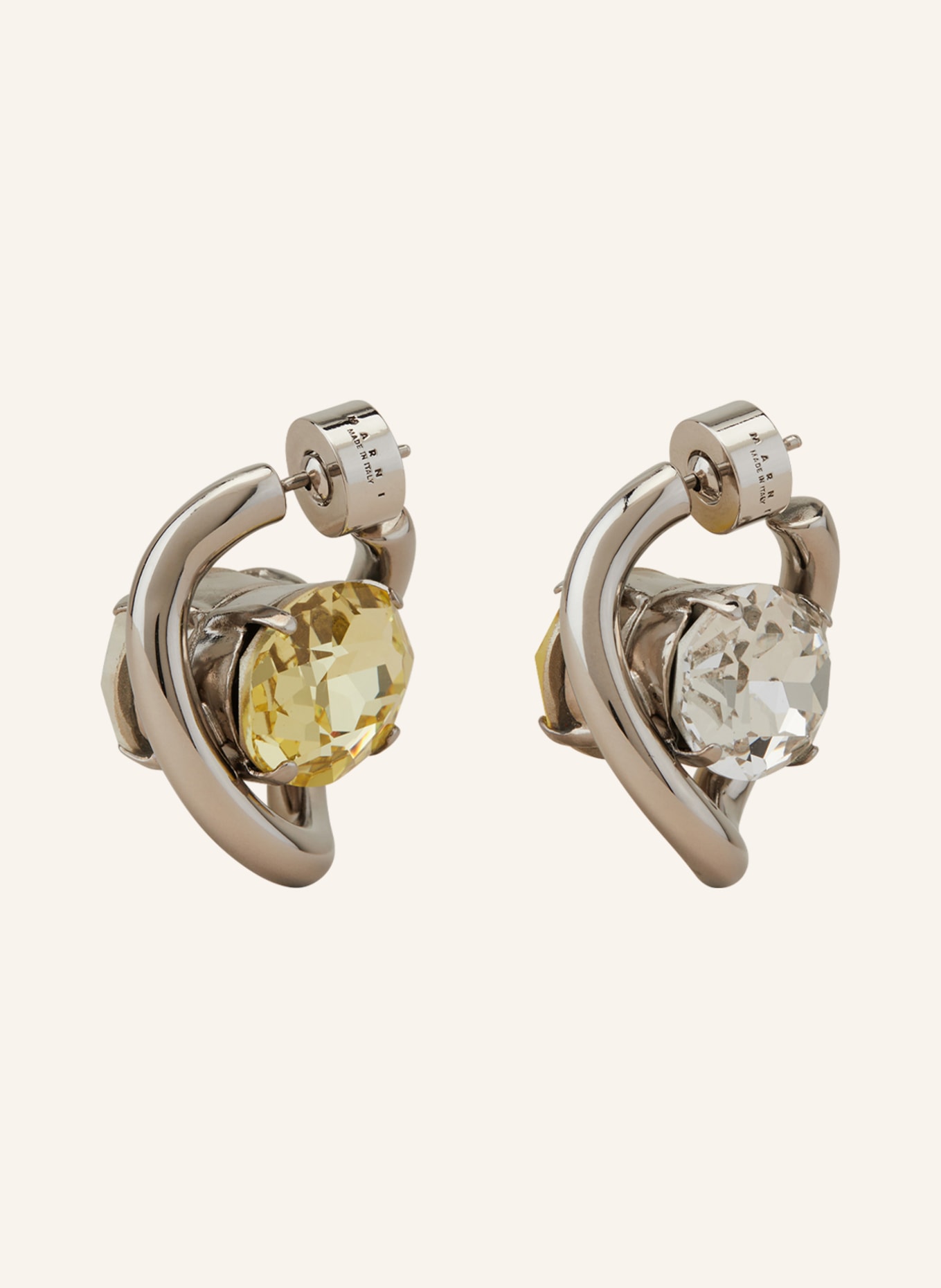 MARNI Earrings, Color: SILVER/ WHITE/ GOLD (Image 1)