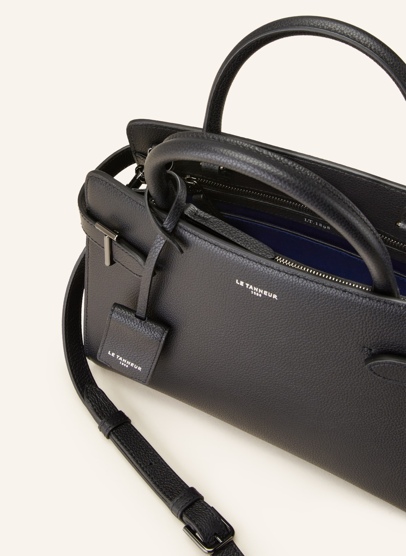 LE TANNEUR Handbag EMILIE, Color: BLACK (Image 3)