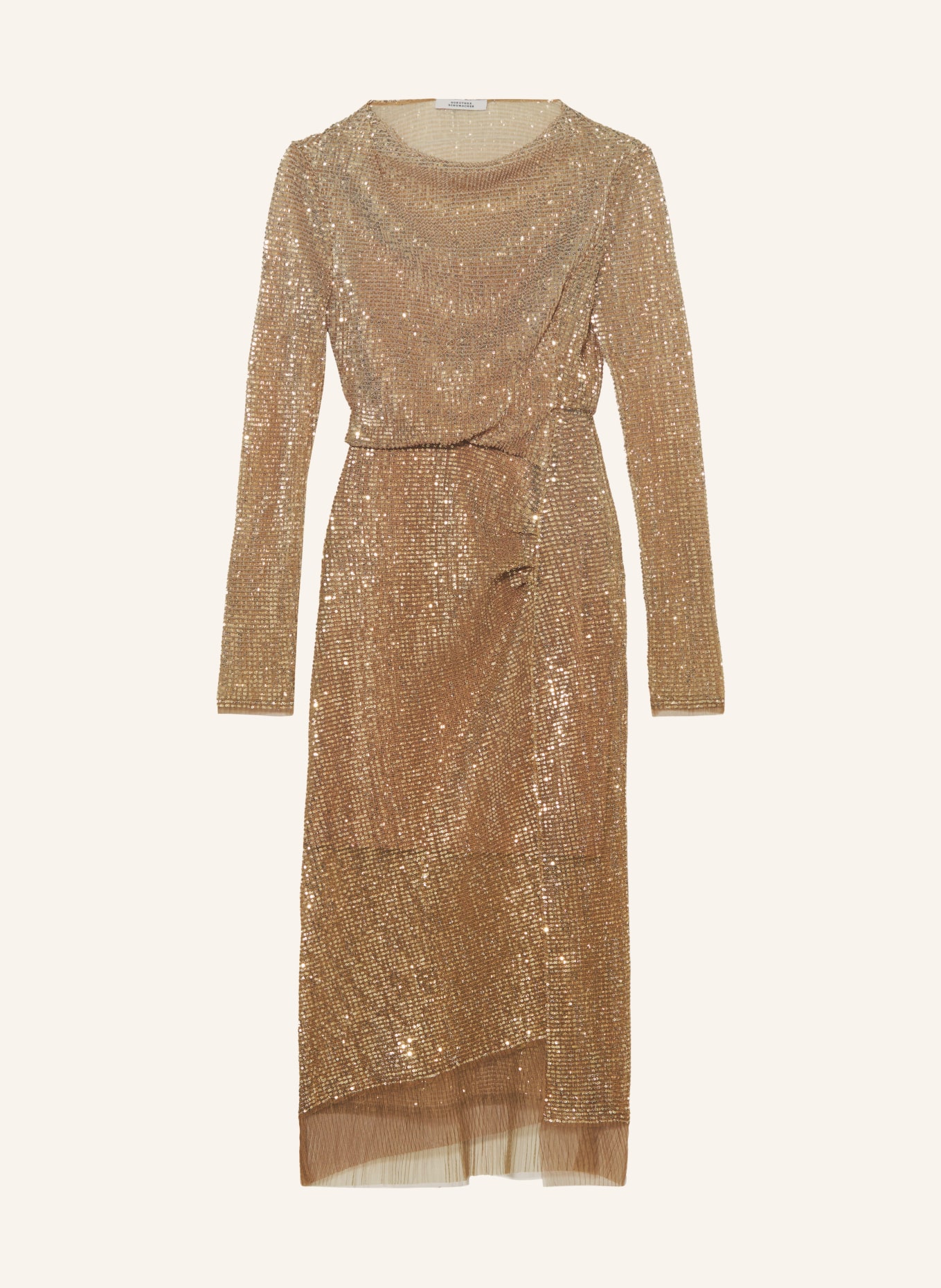 DOROTHEE SCHUMACHER Dress with sequins, Color: GOLD (Image 1)