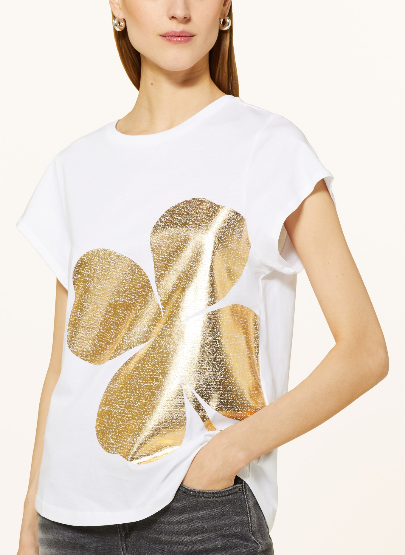 DOROTHEE SCHUMACHER T-Shirt, Farbe: WEISS/ GOLD (Bild 4)