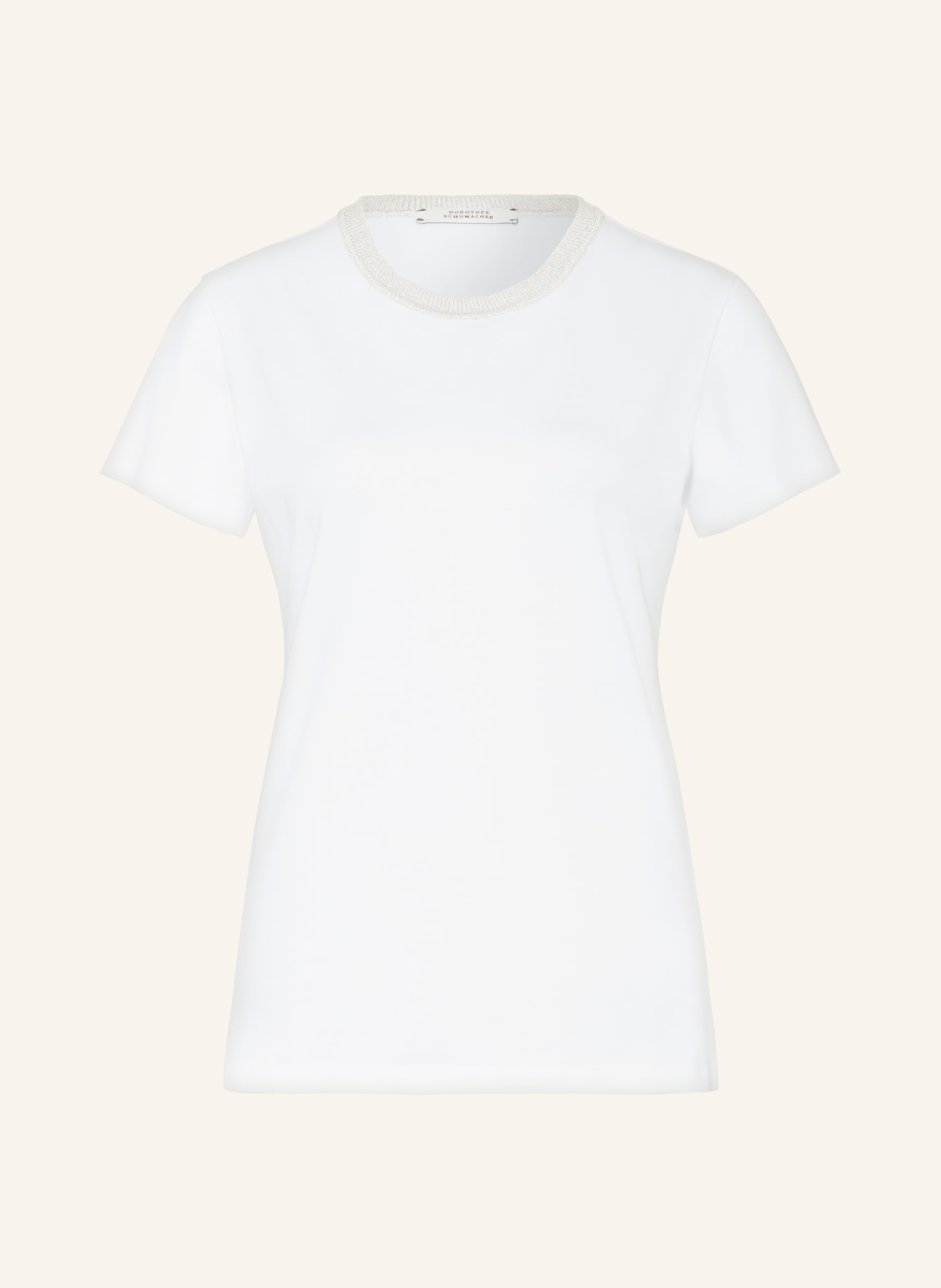 DOROTHEE SCHUMACHER T-Shirt mit Glitzergarn, Farbe: WEISS (Bild 1)