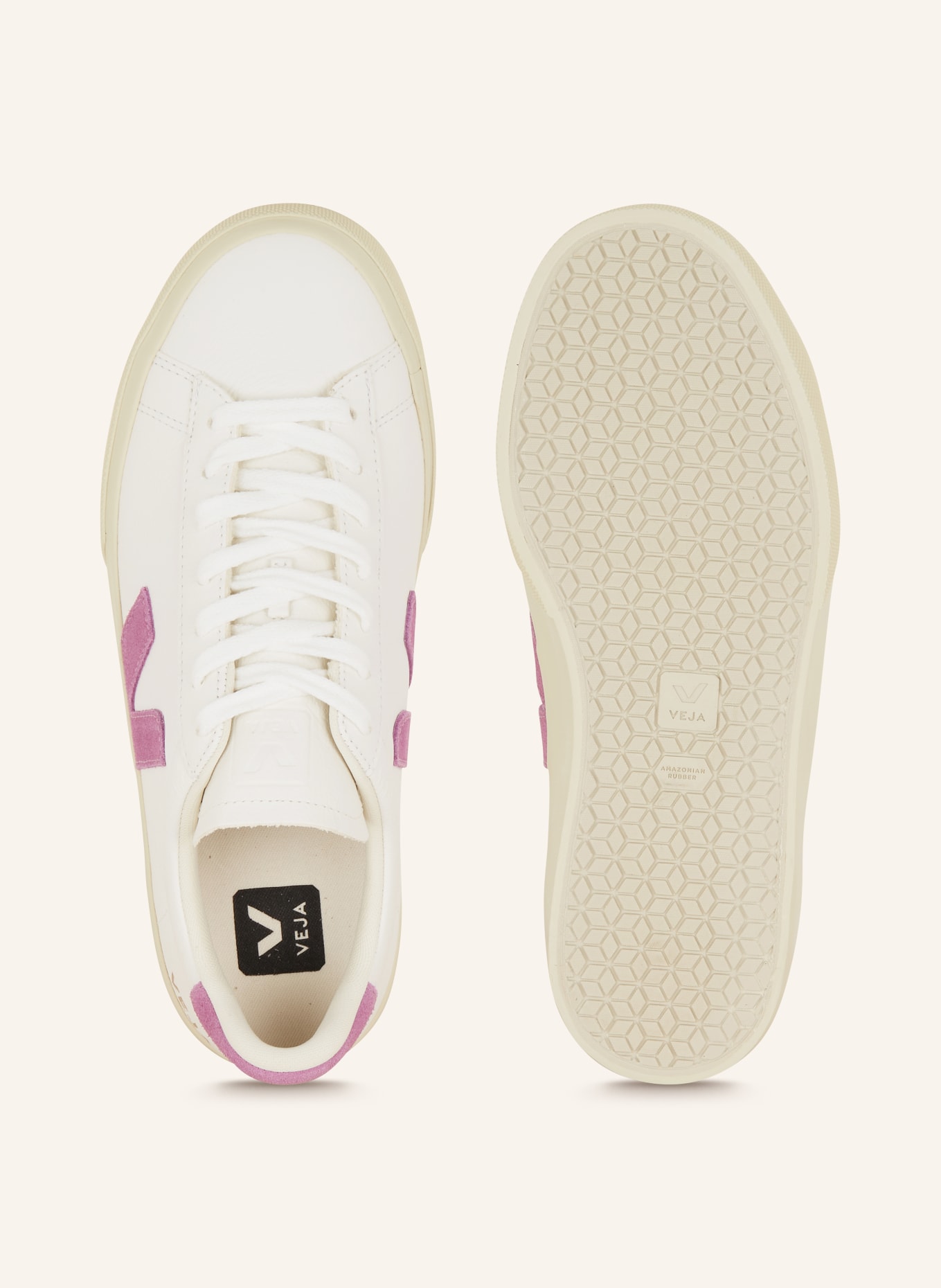 VEJA Sneaker CAMPO, Farbe: WEISS/ LILA (Bild 5)